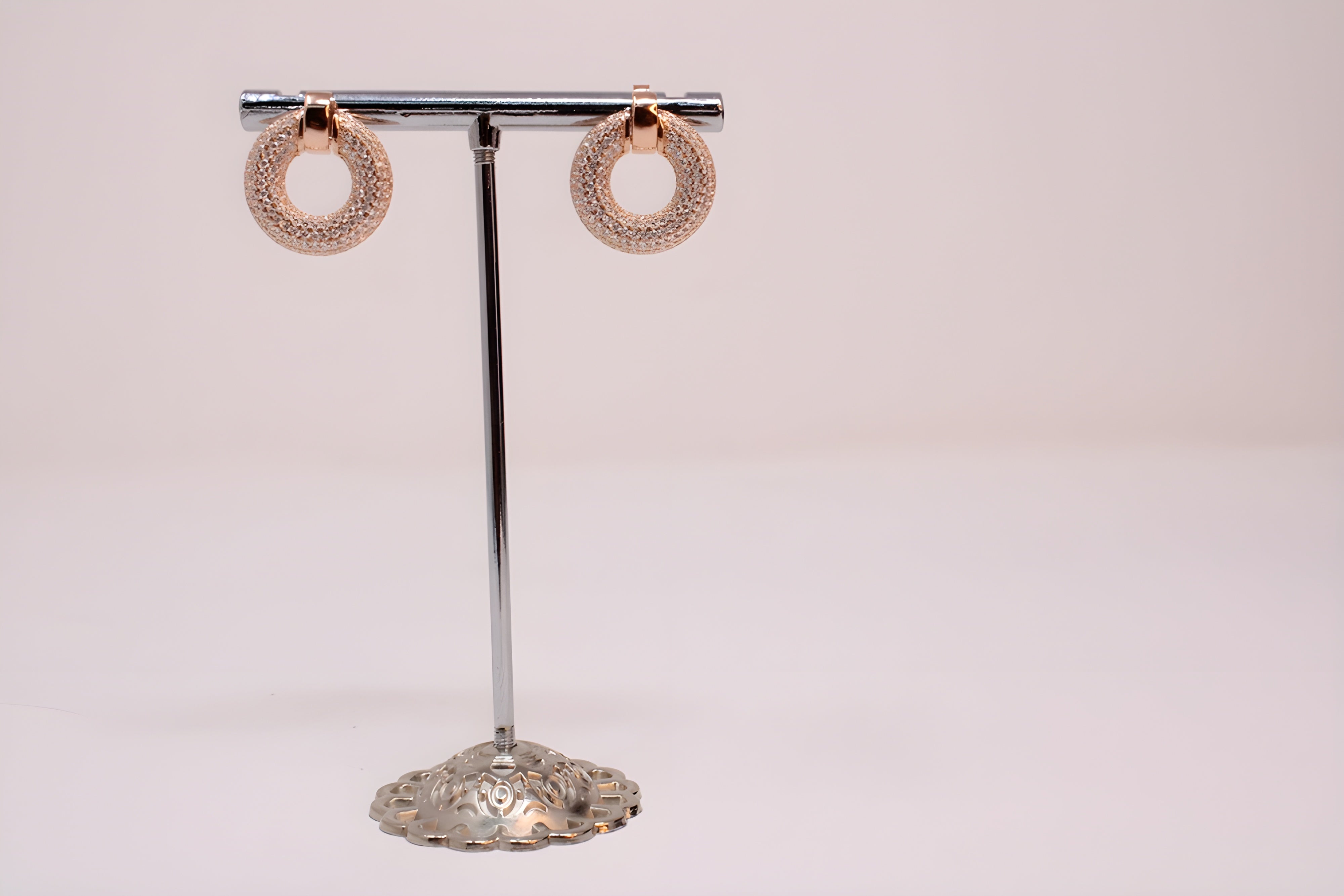 Golden Sophistication 92.5 Sterling Silver Earrings