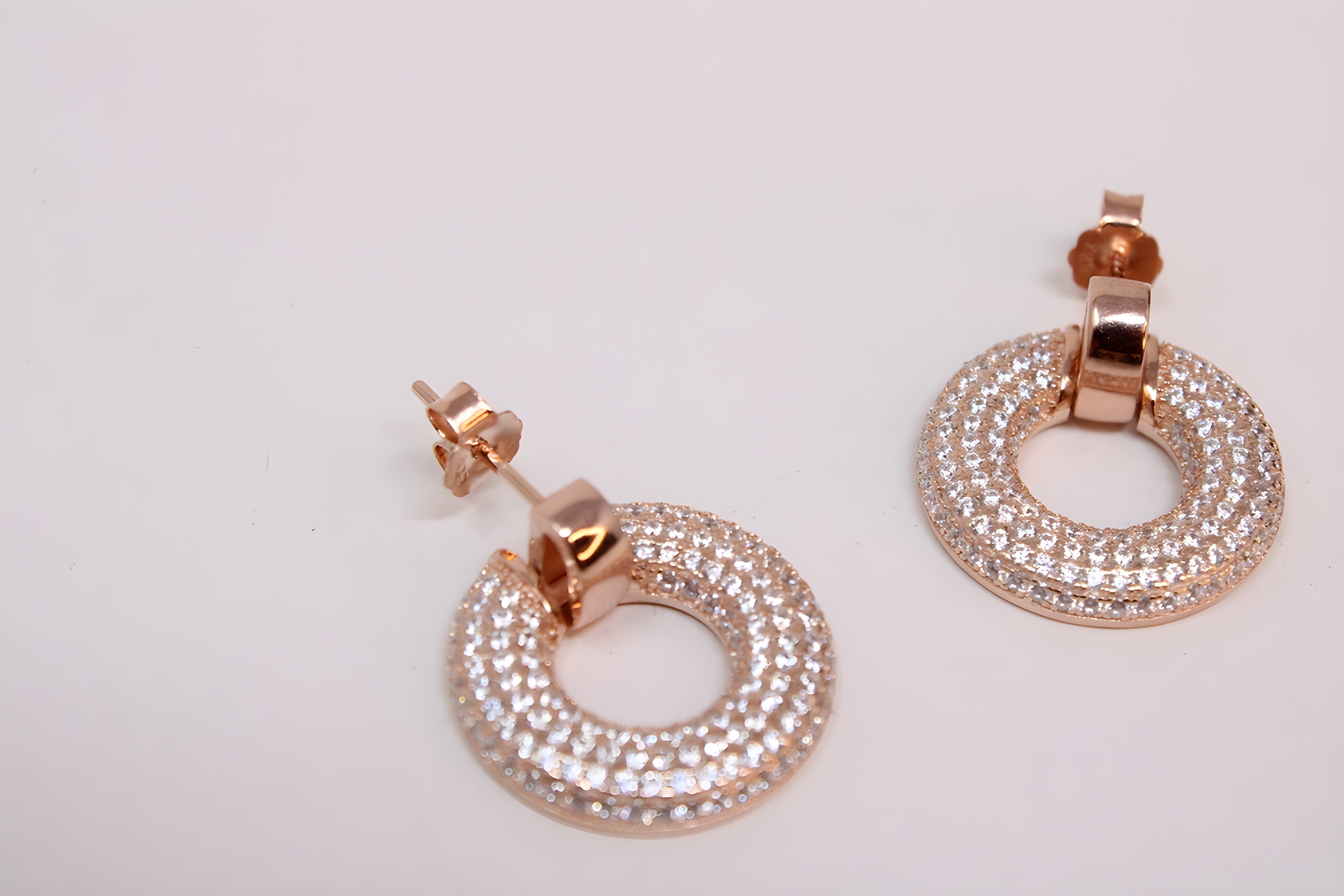 Golden Sophistication 92.5 Sterling Silver Earrings