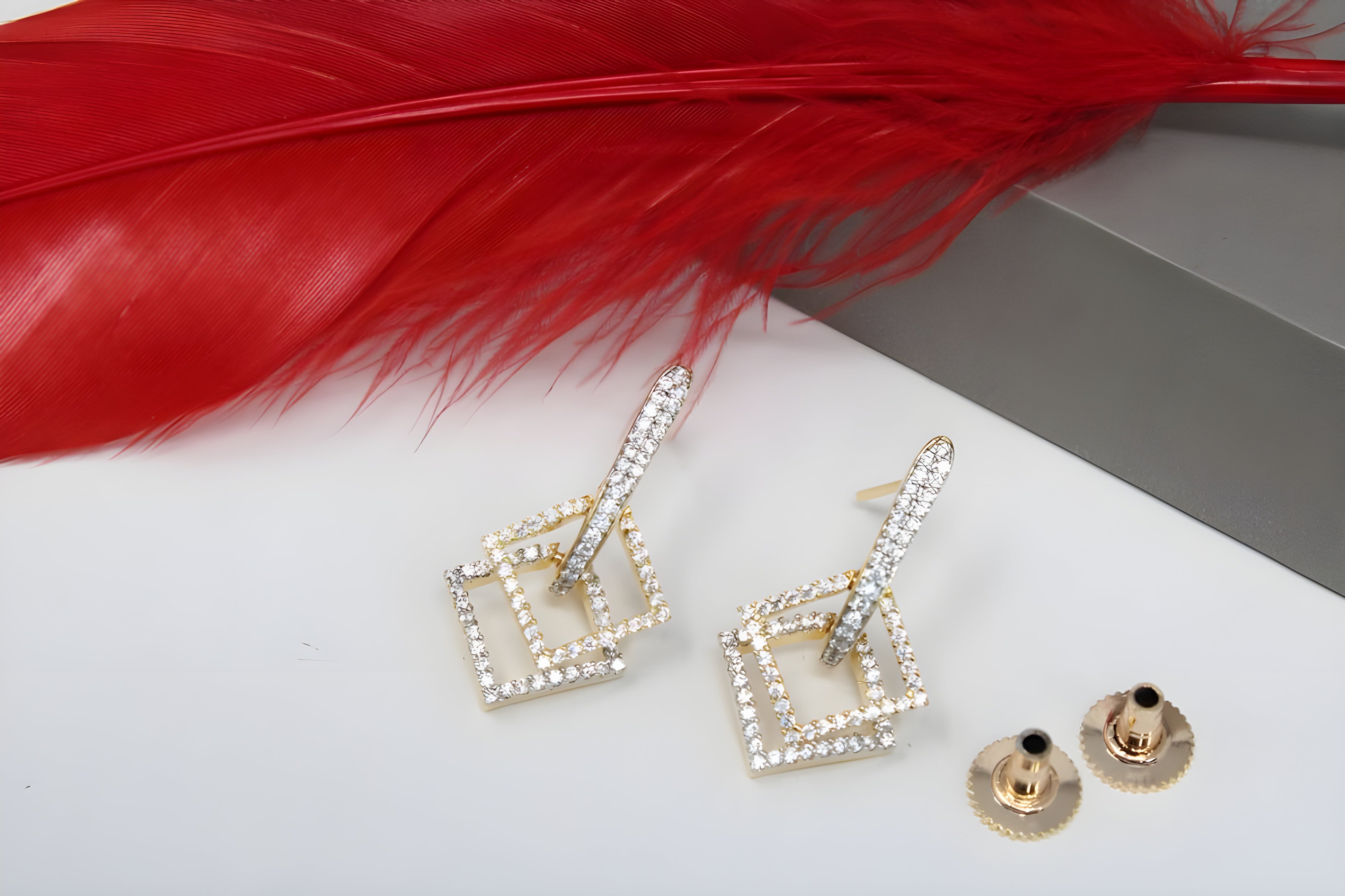 Prism Glitz Square Earrings