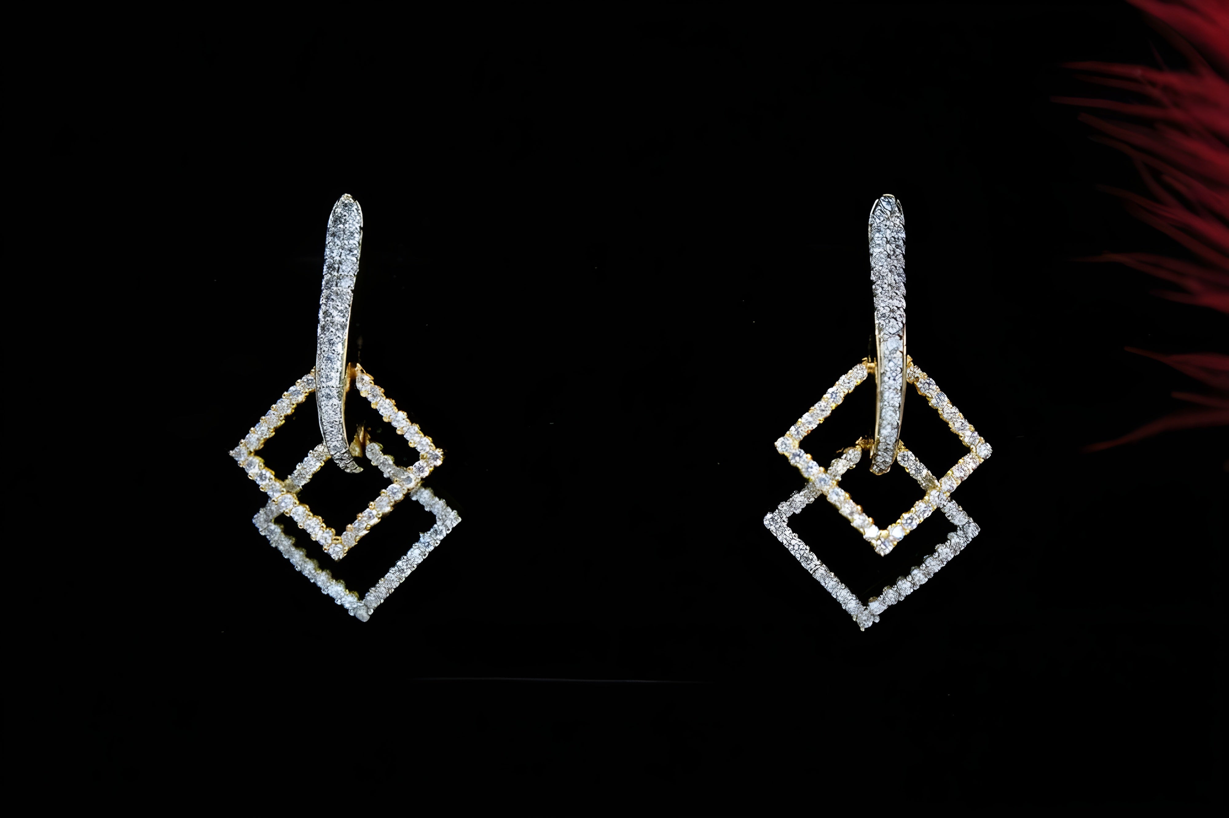 Prism Glitz Square Earrings