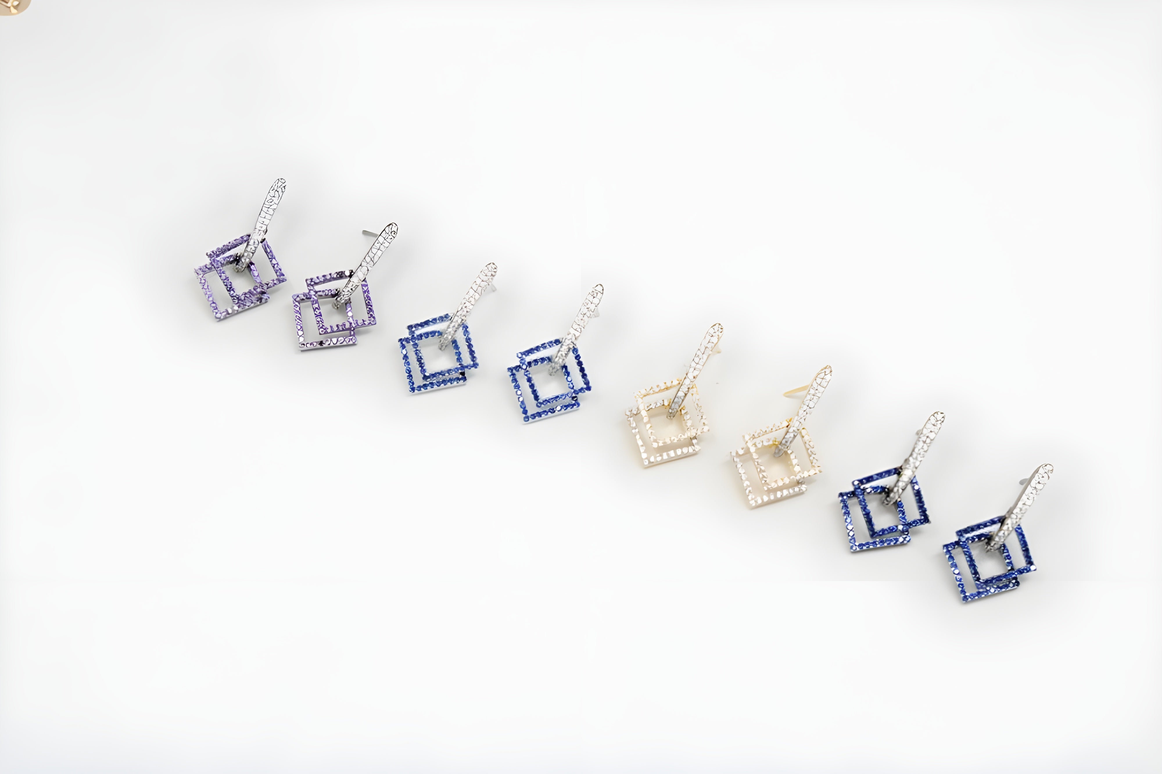 Prism Glitz Square Earrings