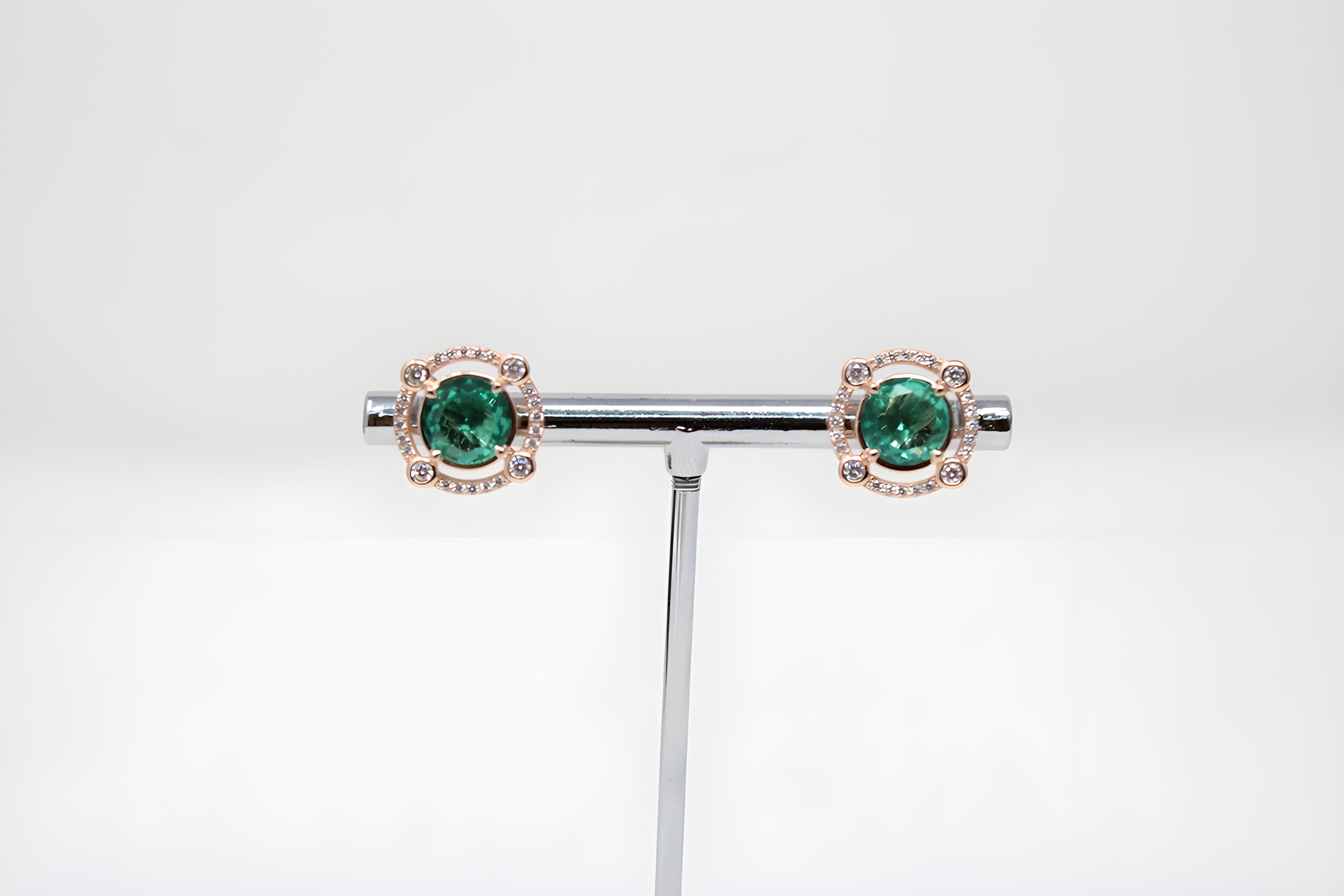 Emerald Glimmer VeeLux Premium Earrings