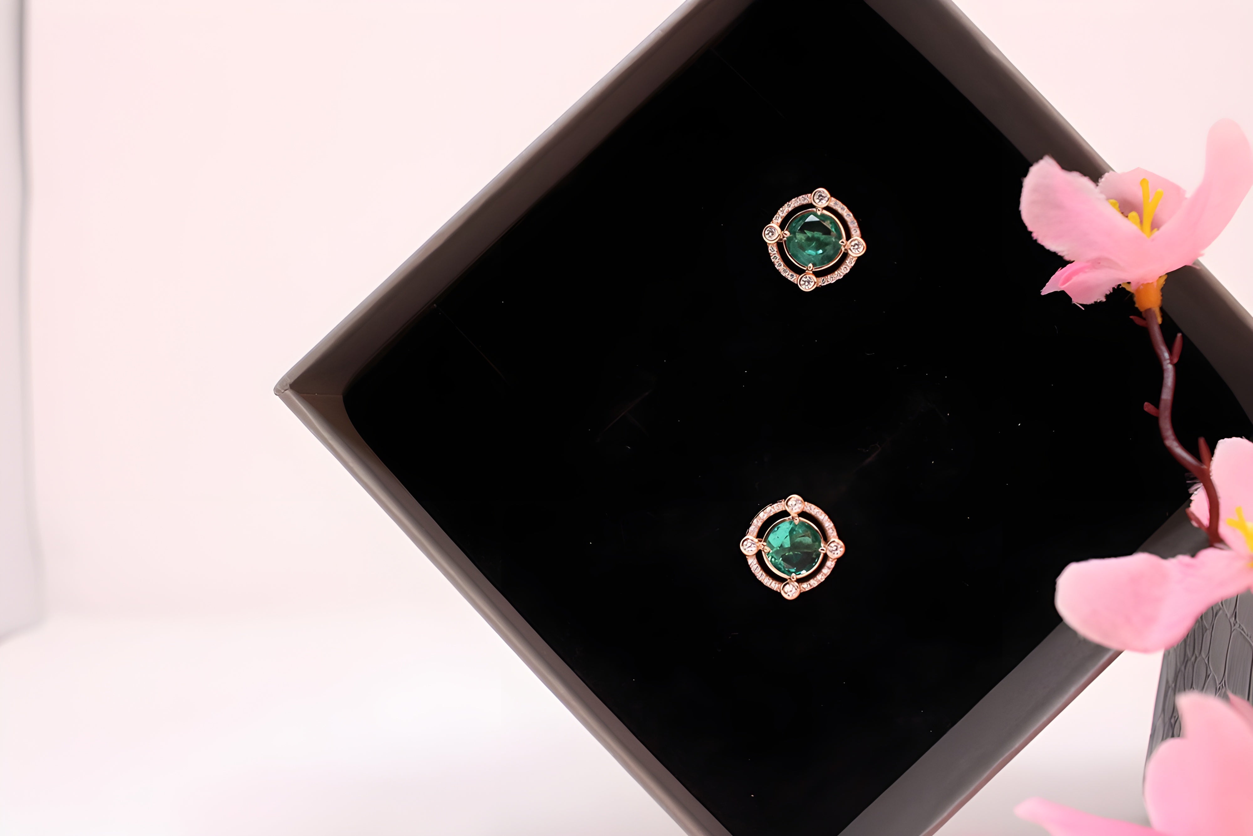 Emerald Glimmer VeeLux Premium Earrings