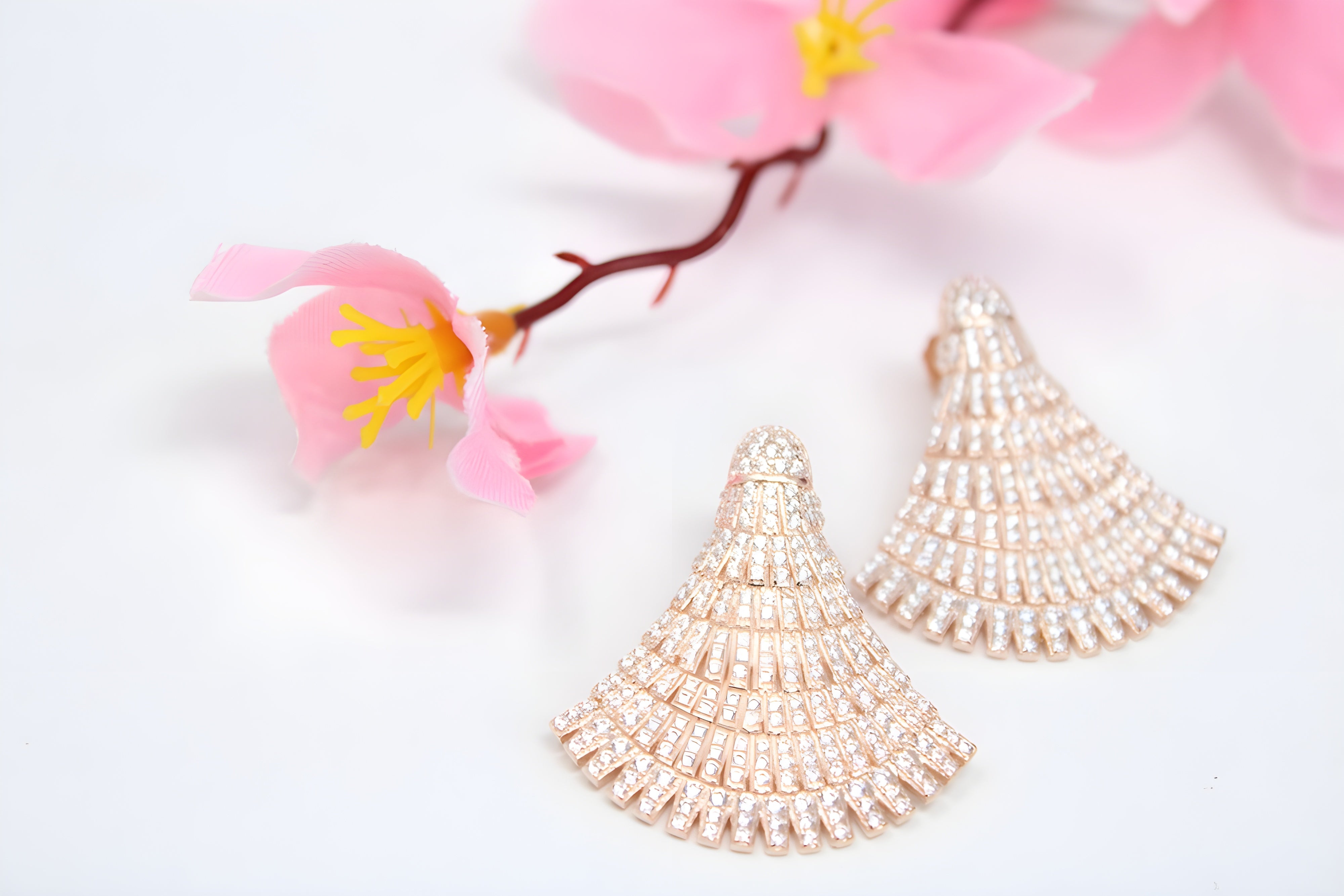 Golden Glow VeeLux Premium Crystal Earrings