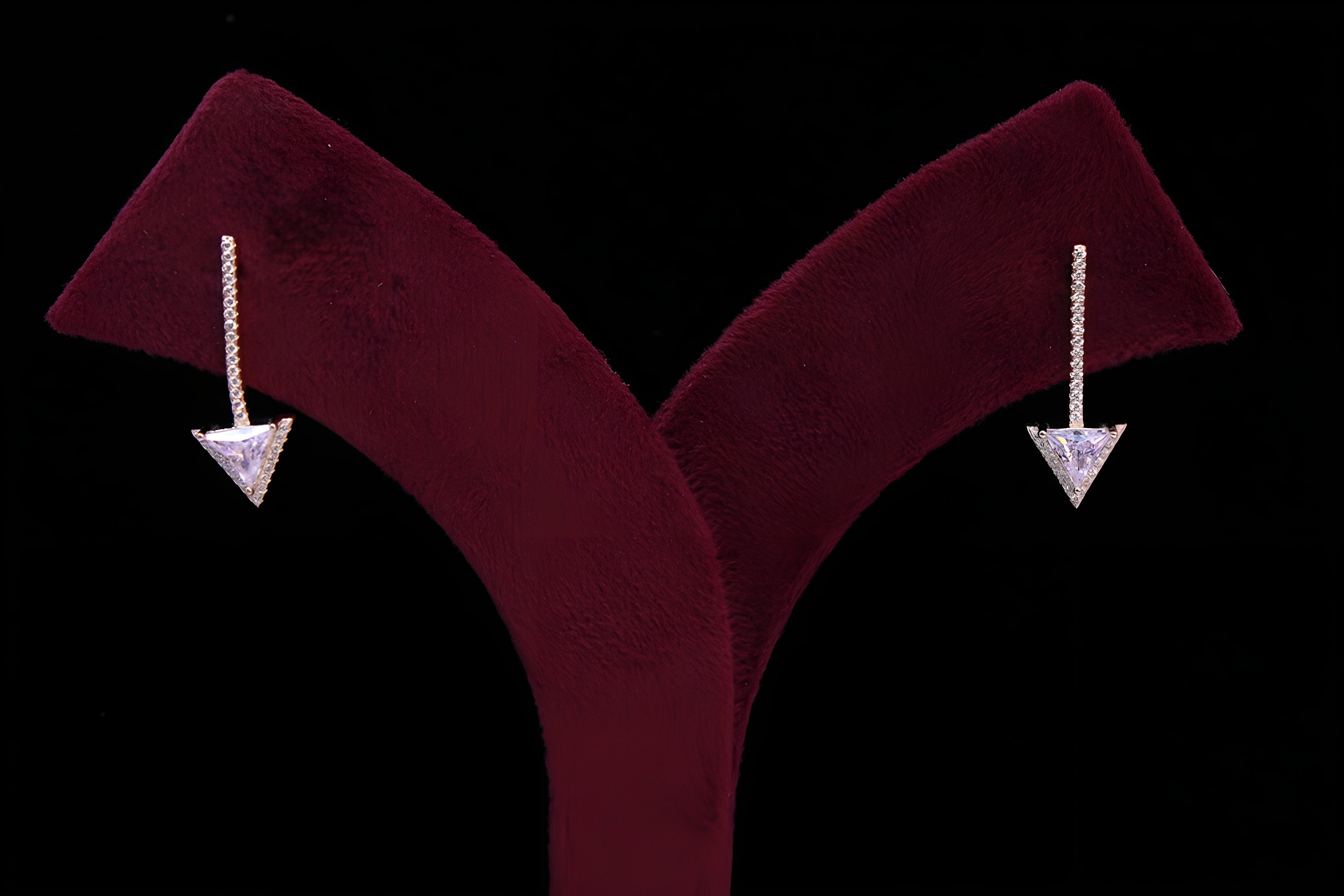 Pink Arrow 92.5 Sterling Silver VeeLux Premium Earrings