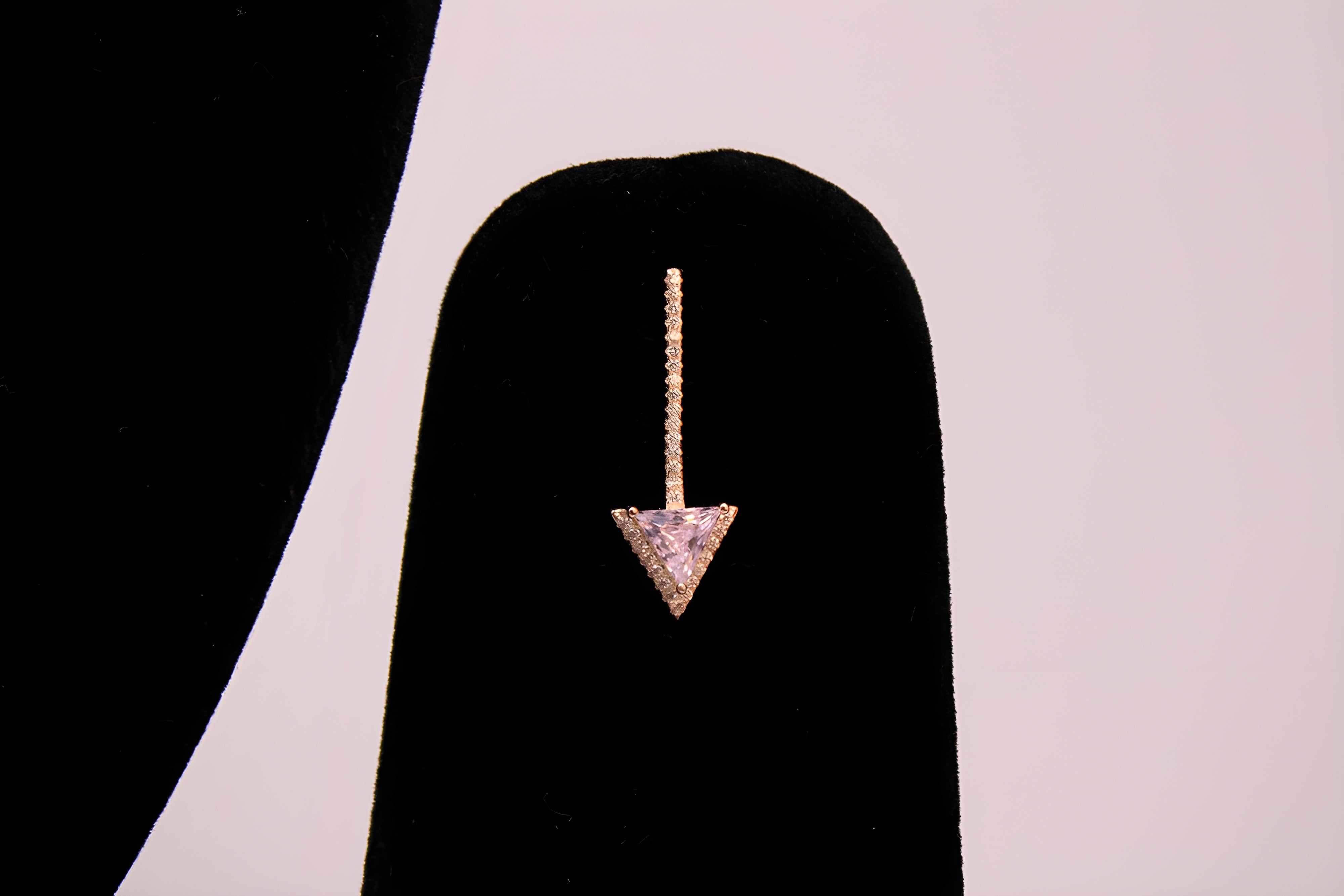 Pink Arrow 92.5 Sterling Silver Swarovski Earrings