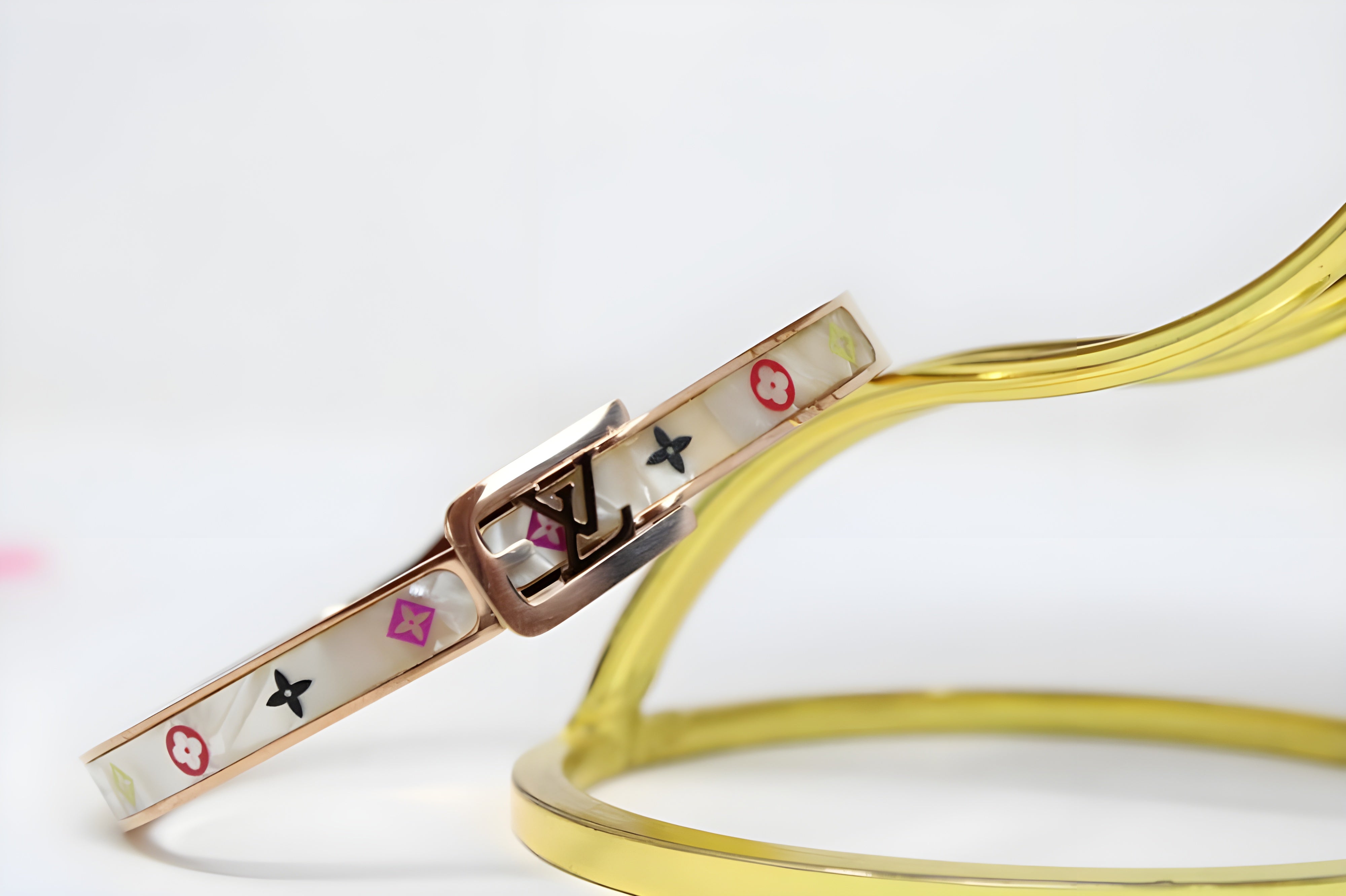 Luminous Golden LV Elegance Bracelet