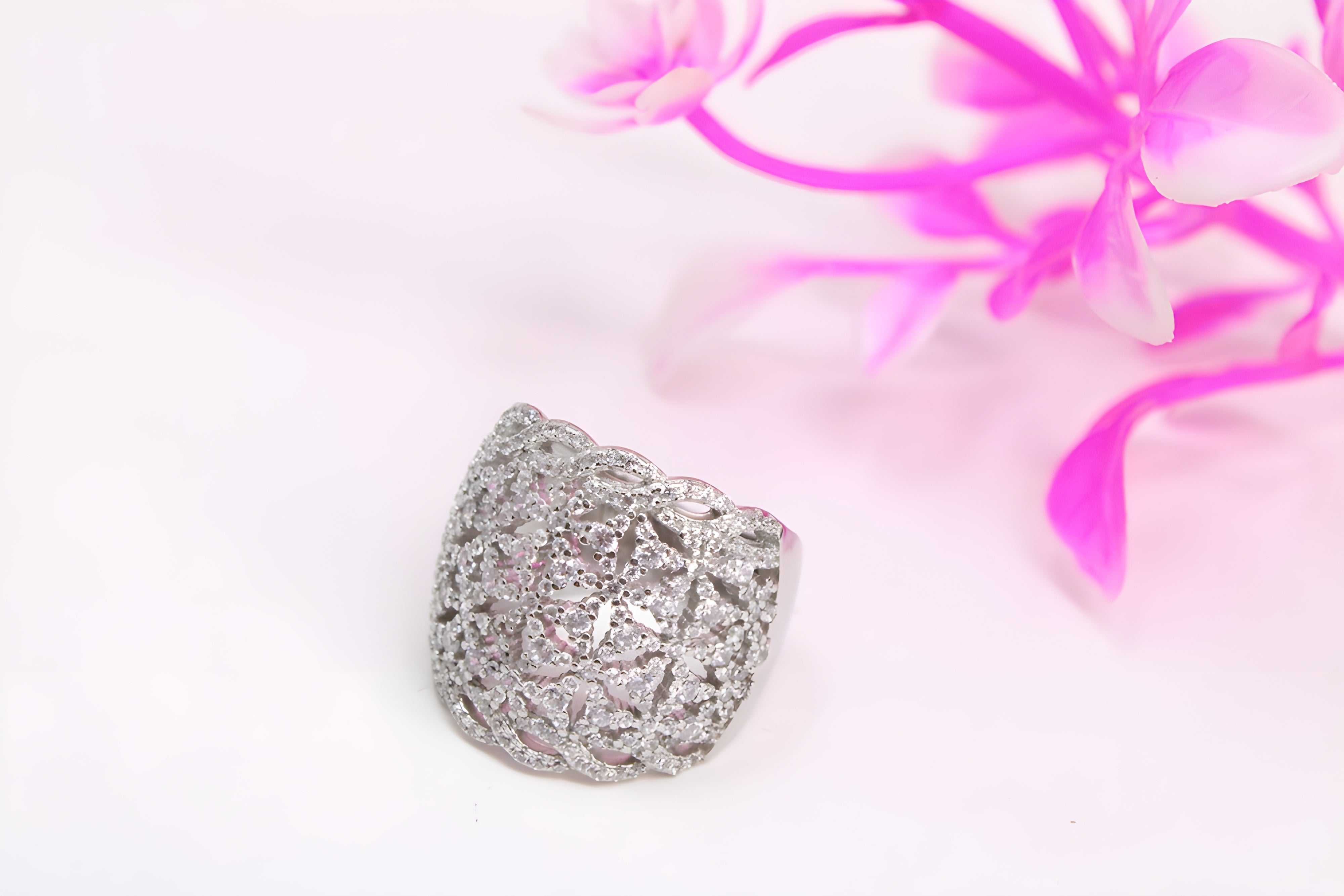 Sterling Silver Sparkling Serenade Ring