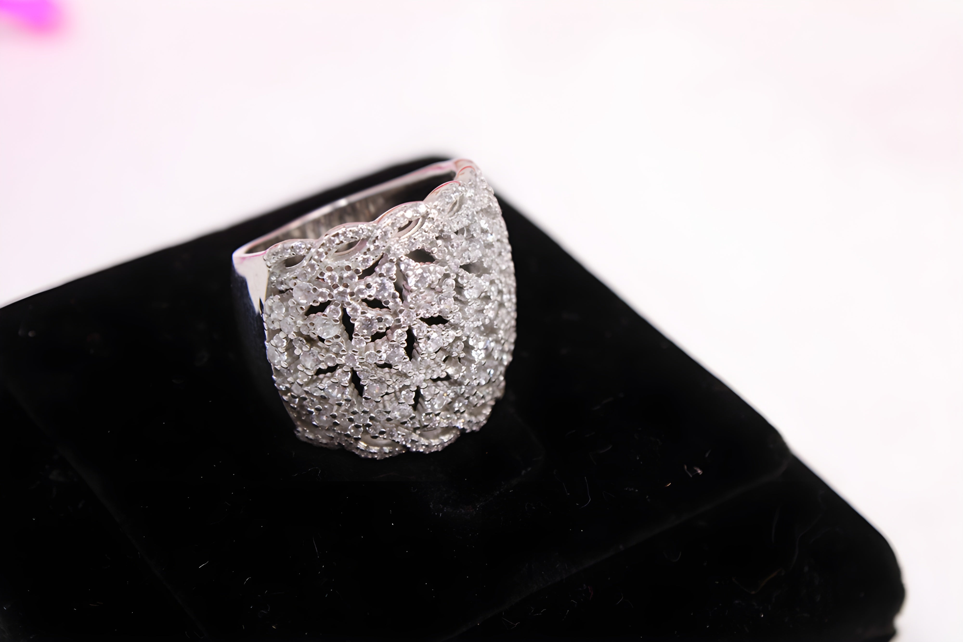 Sterling Silver Sparkling Serenade Ring