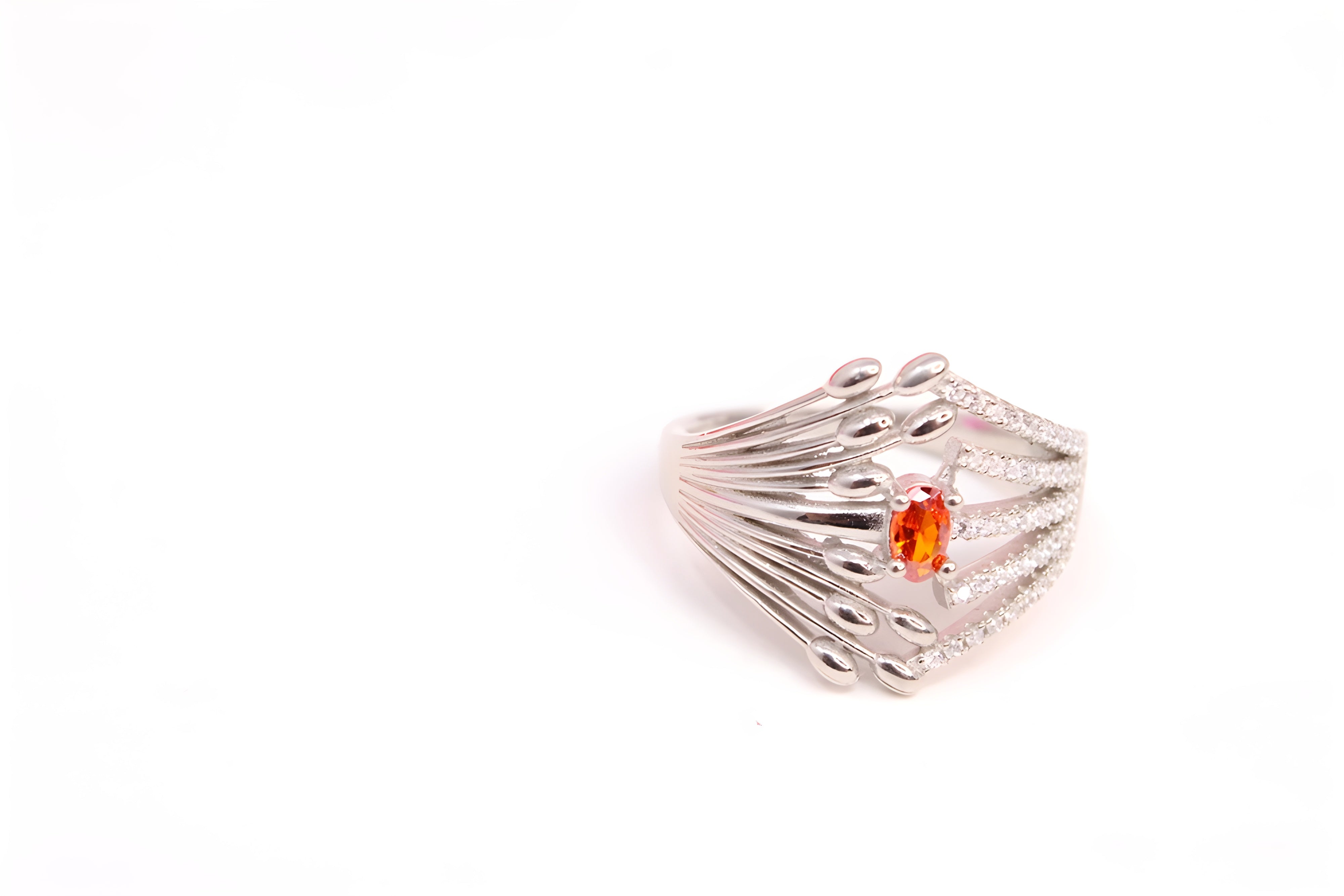 Sun-Kissed Citrine Sterling Silver Ring