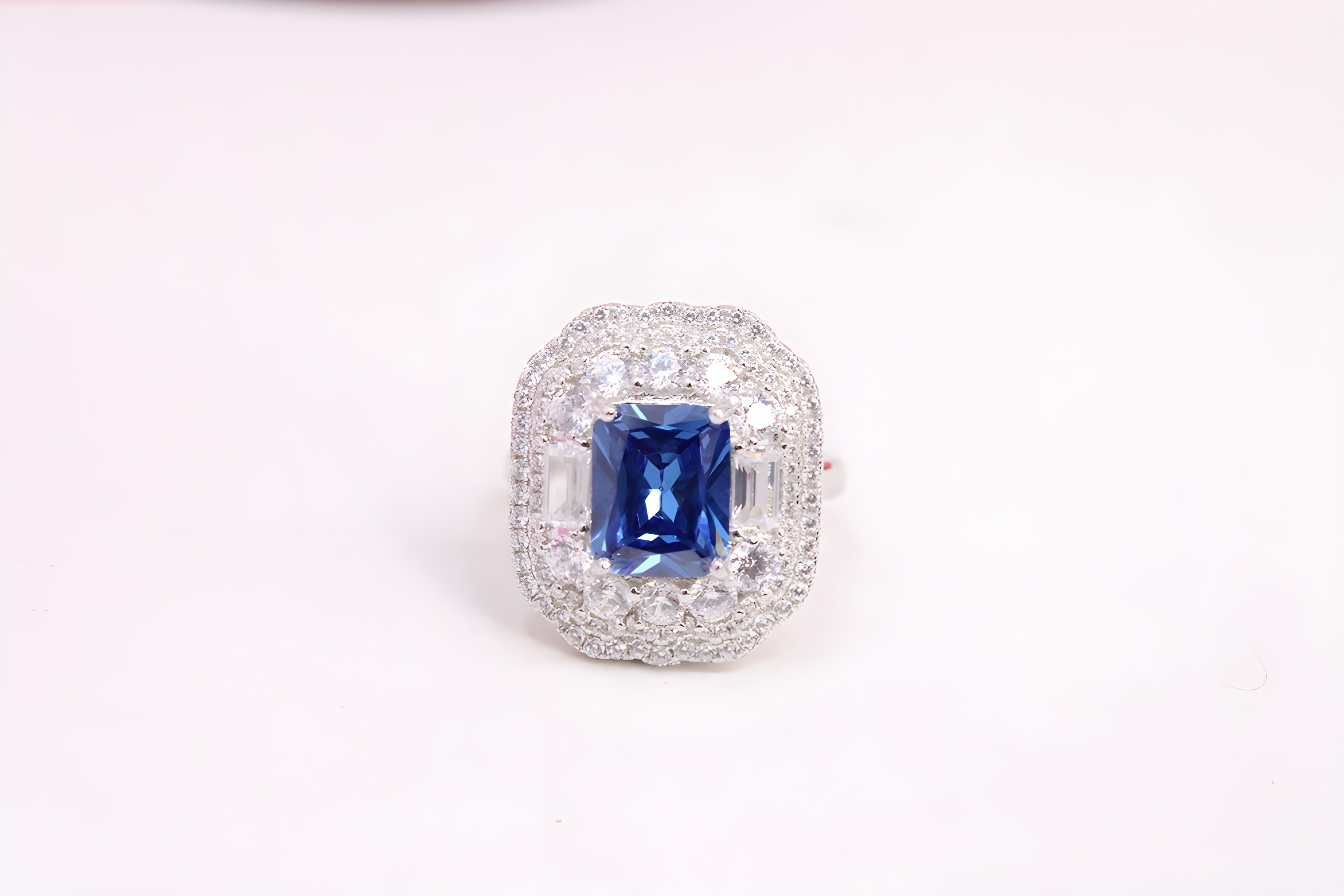 Sapphire Serenade Sterling Silver Ring