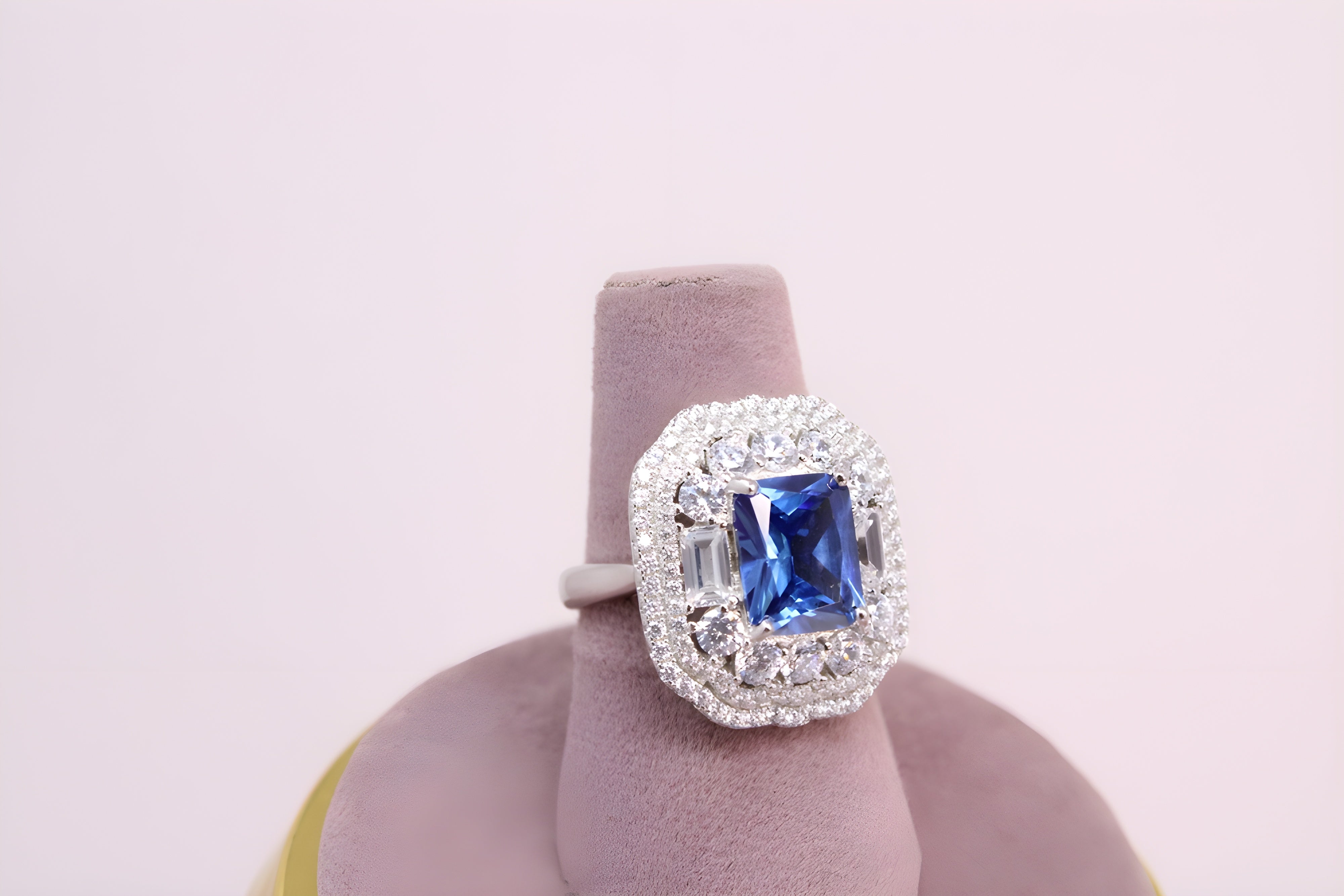 Sapphire Serenade Sterling Silver Ring