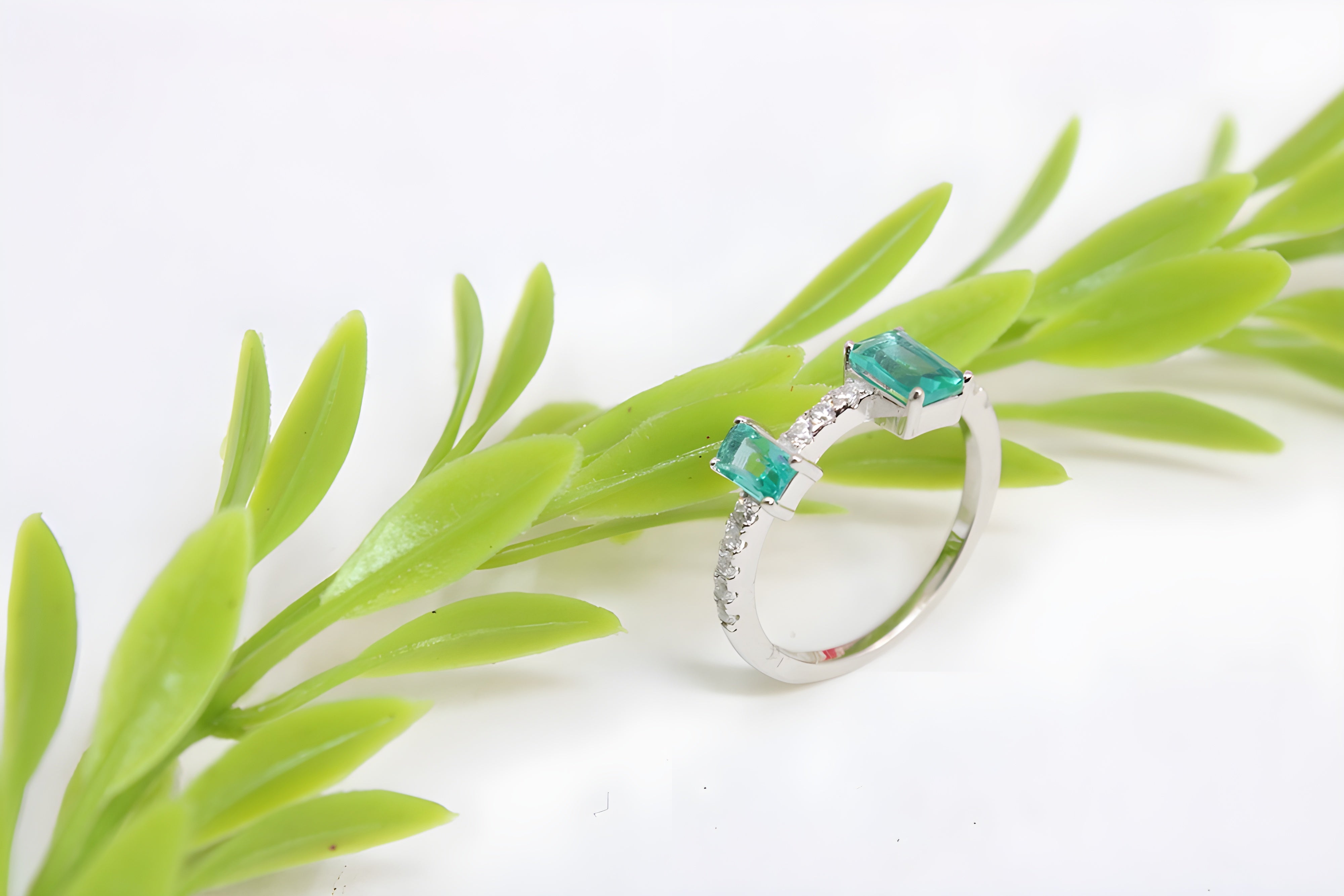 Emerald Enchantment Sterling Silver Ring