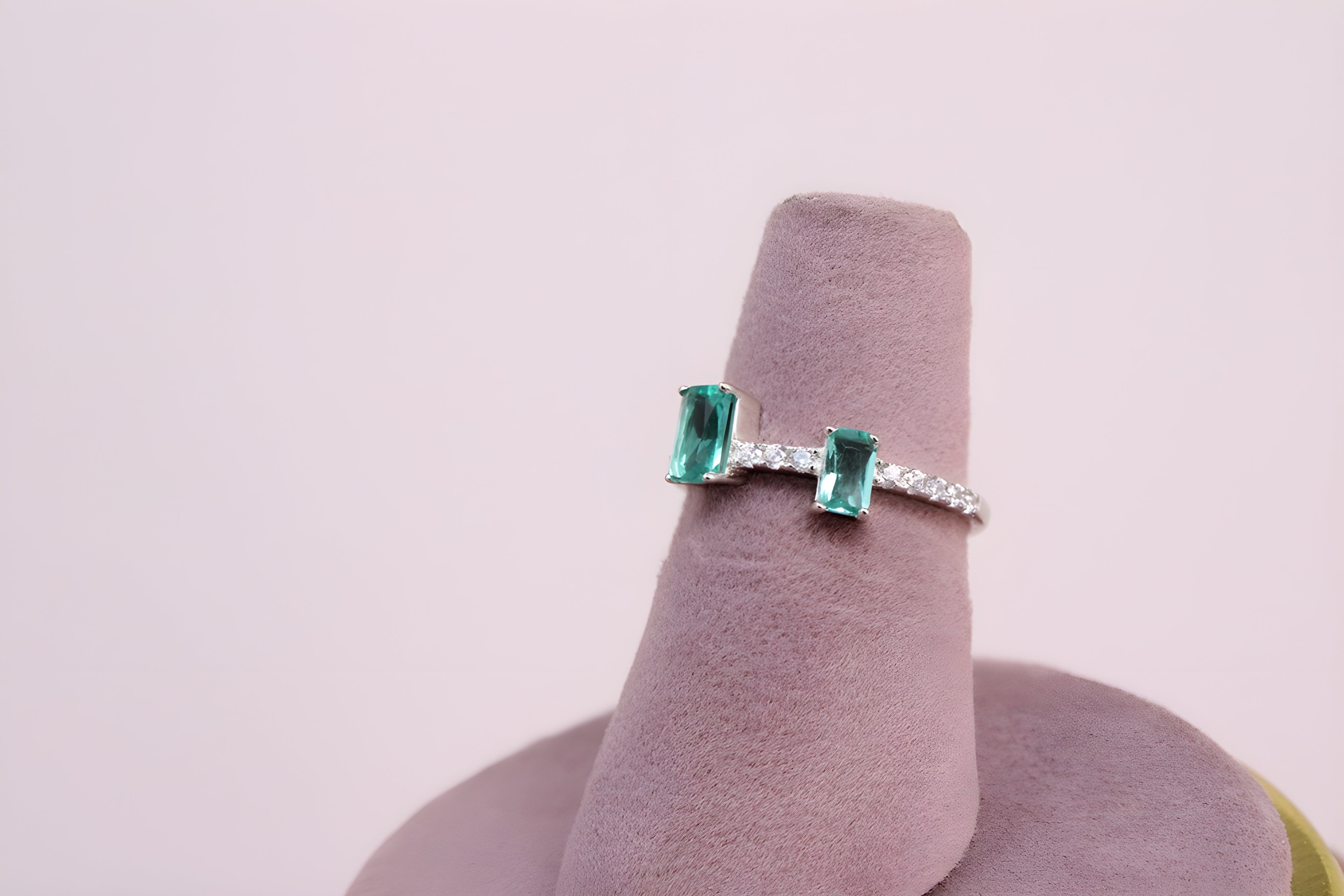 Emerald Enchantment Sterling Silver Ring