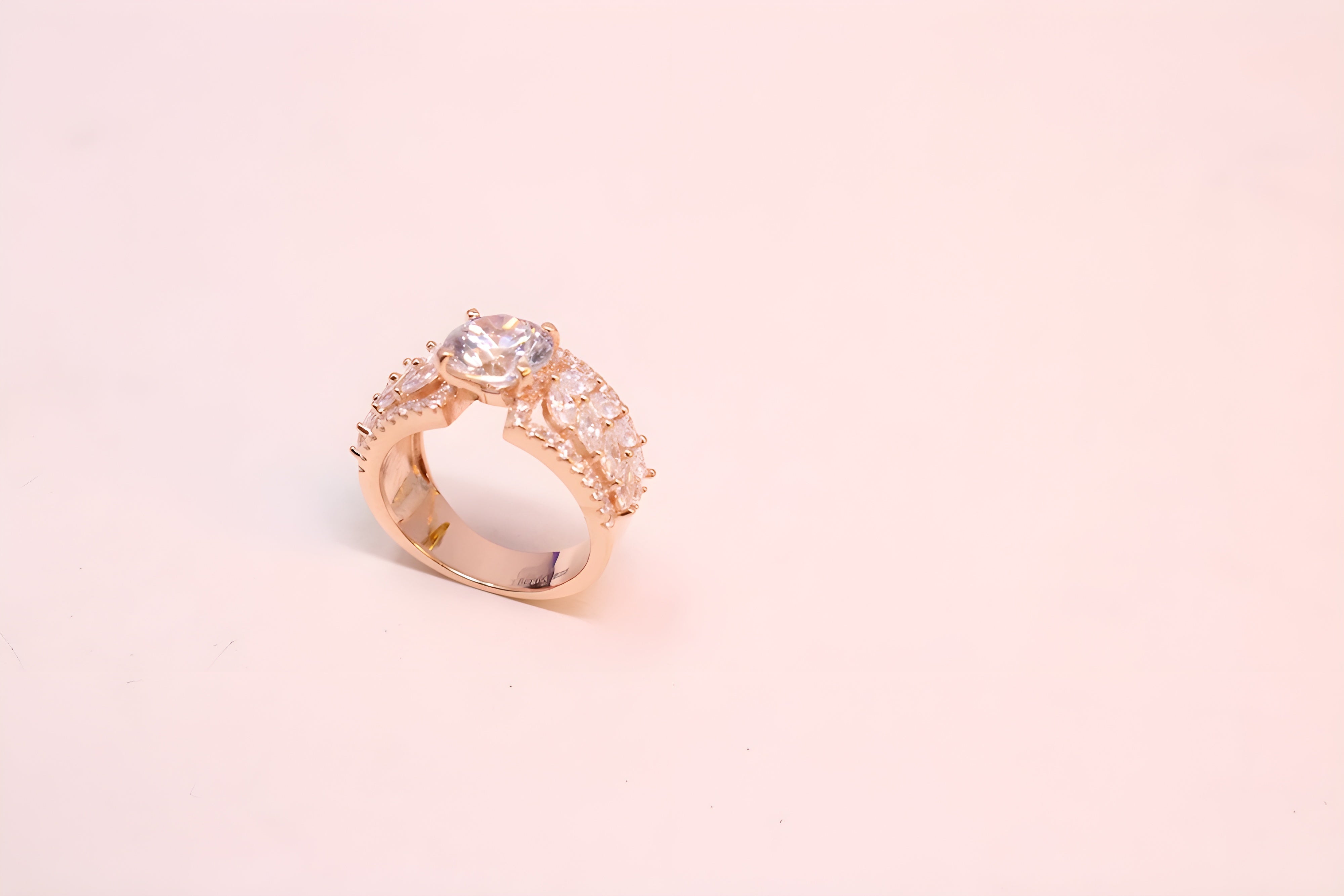 Golden Radiance Swarovski Crystal Ring