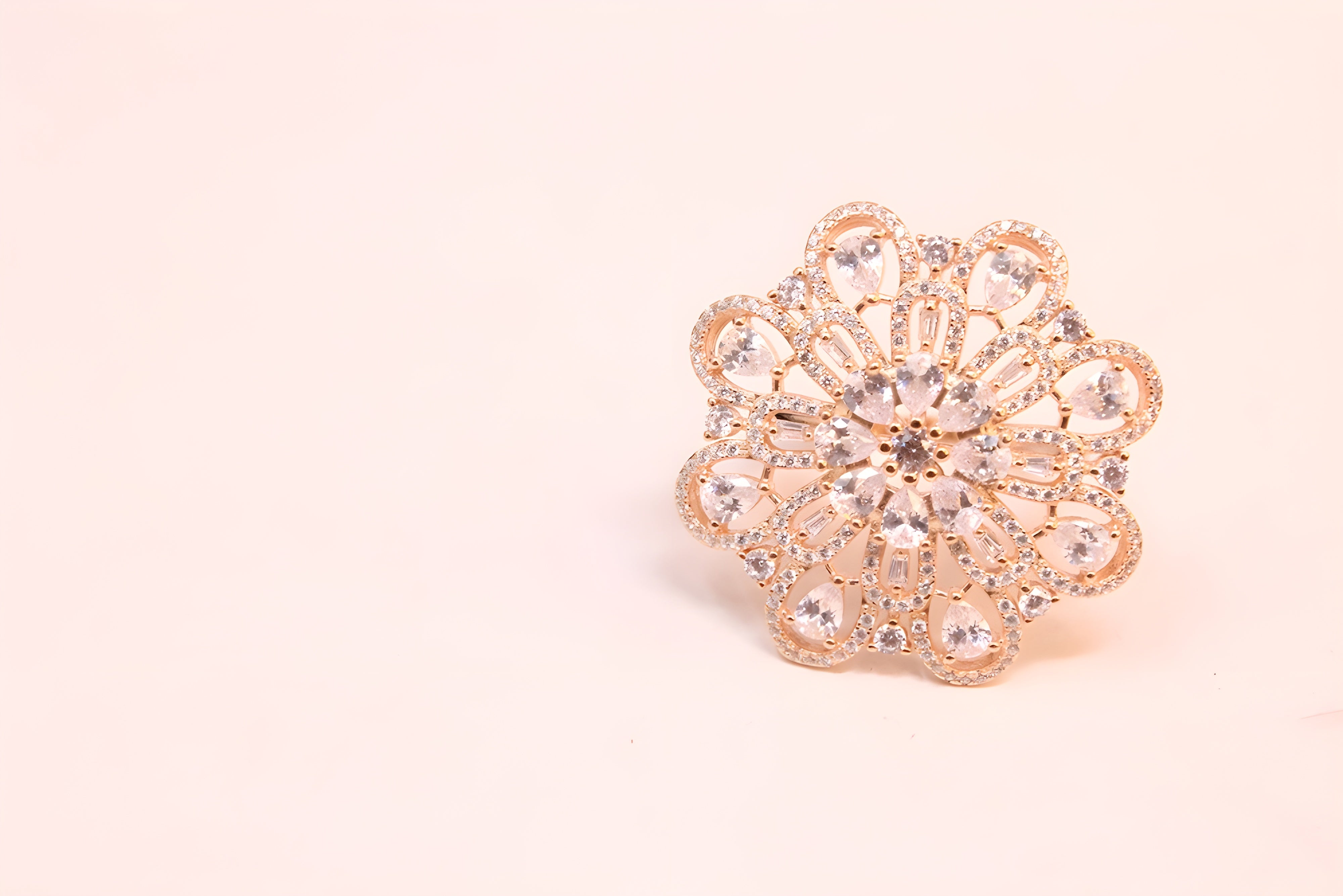 Sunflower Glow VeeLux Premium Crystal Ring