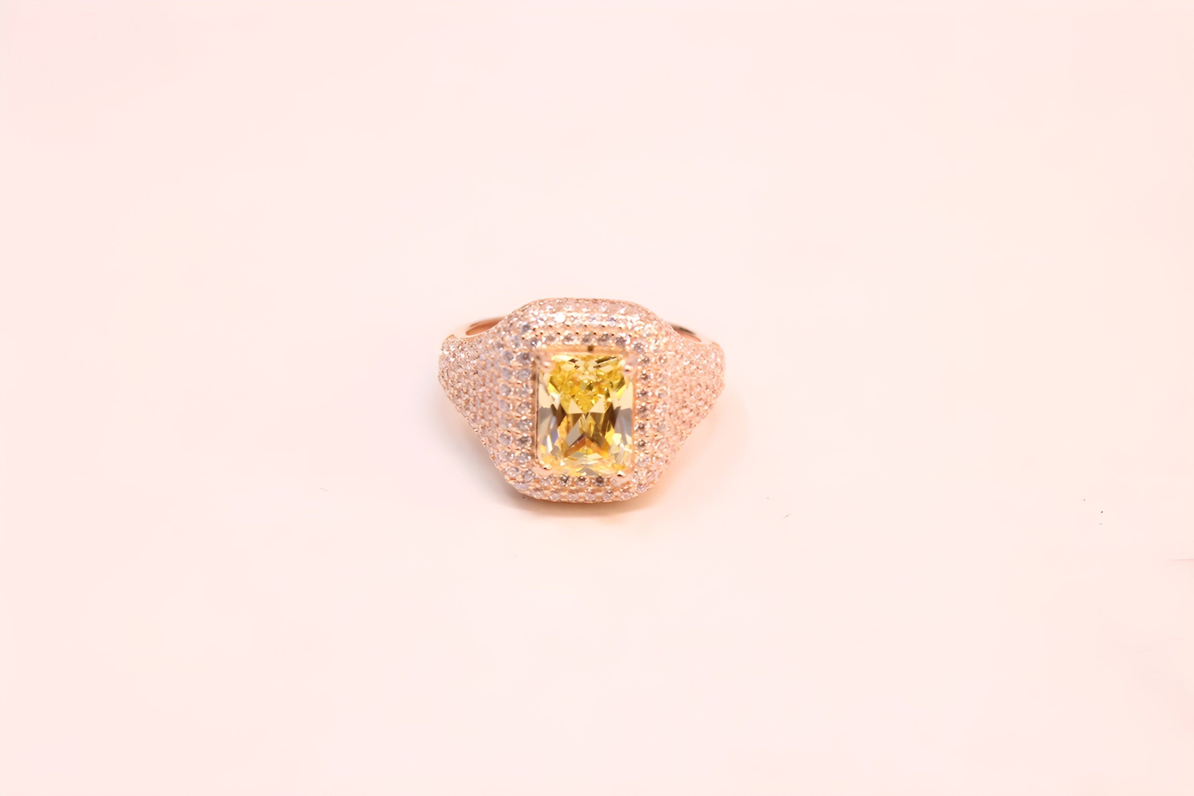 Golden Aura VeeLux Premium Crystal Ring