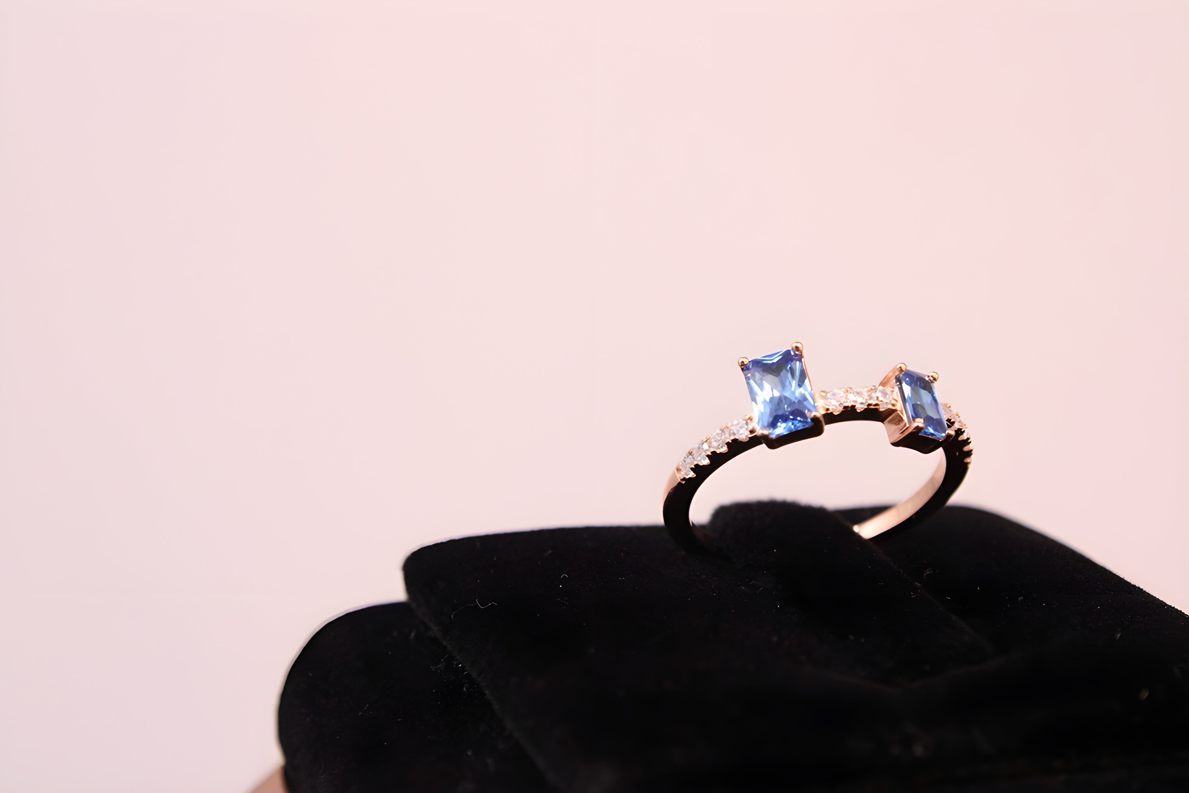 Azure Elegance VeeLux Premium Crystal Ring