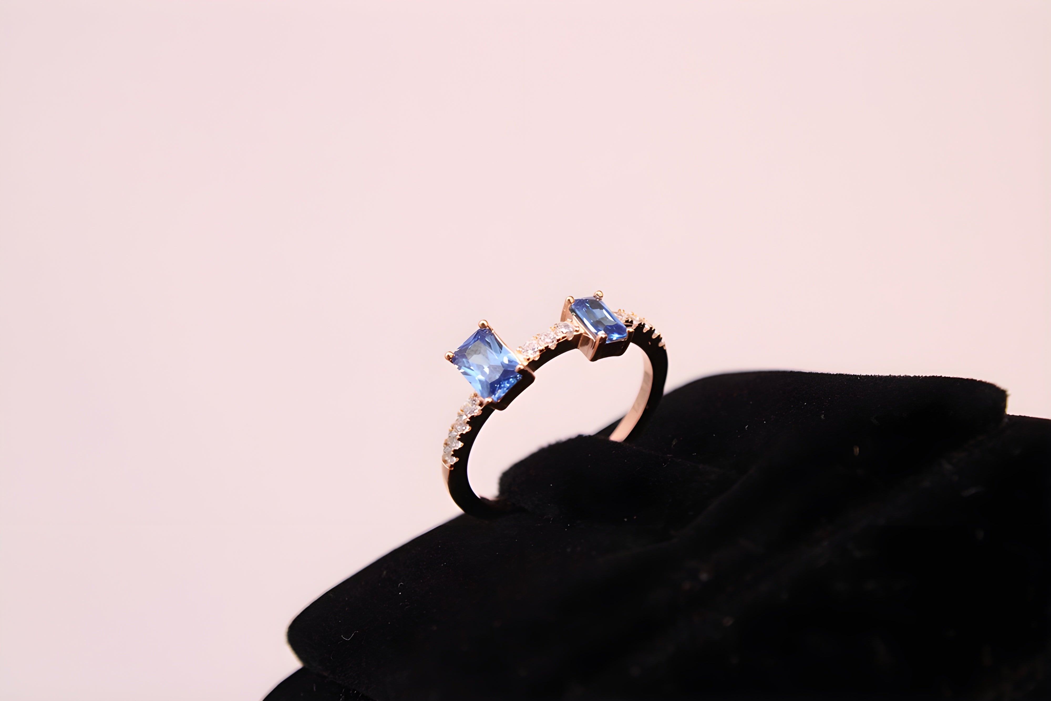 Azure Elegance VeeLux Premium Crystal Ring