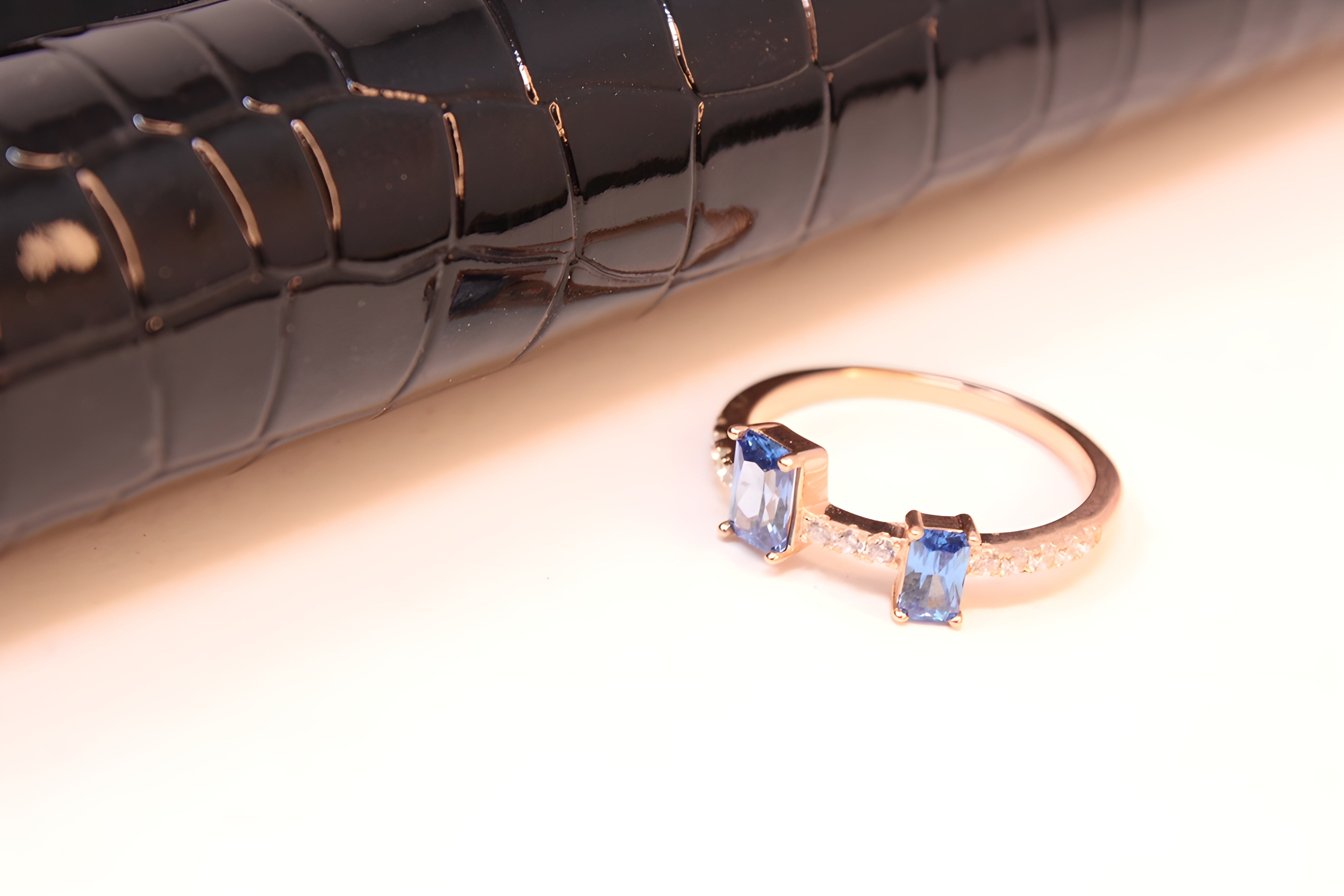 Azure Elegance VeeLux Premium Crystal Ring