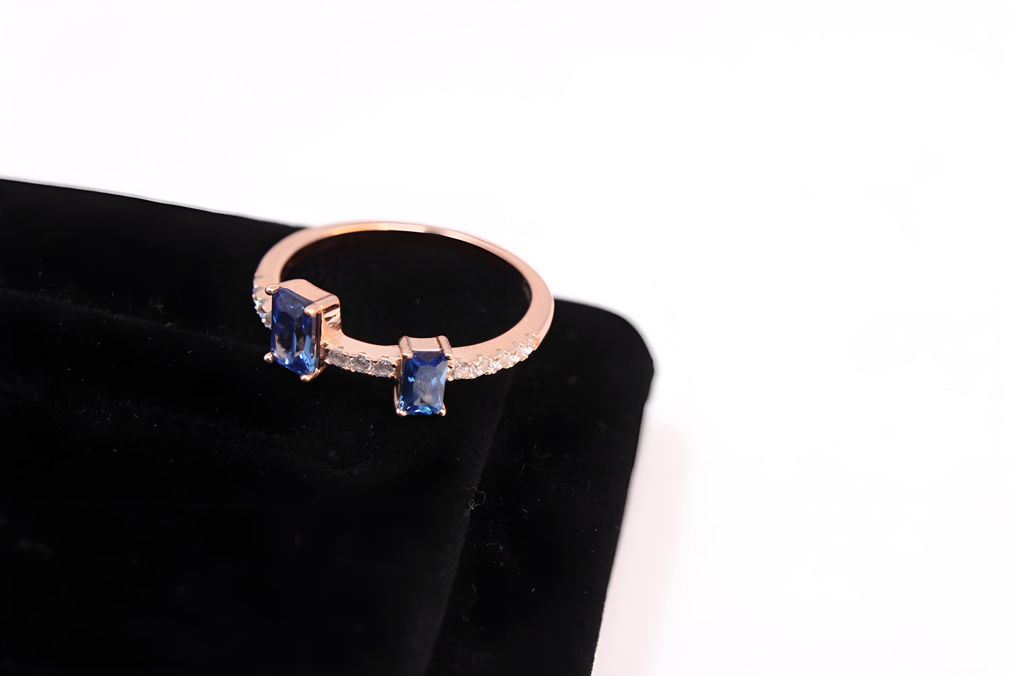 Azure Elegance VeeLux Premium Crystal Ring