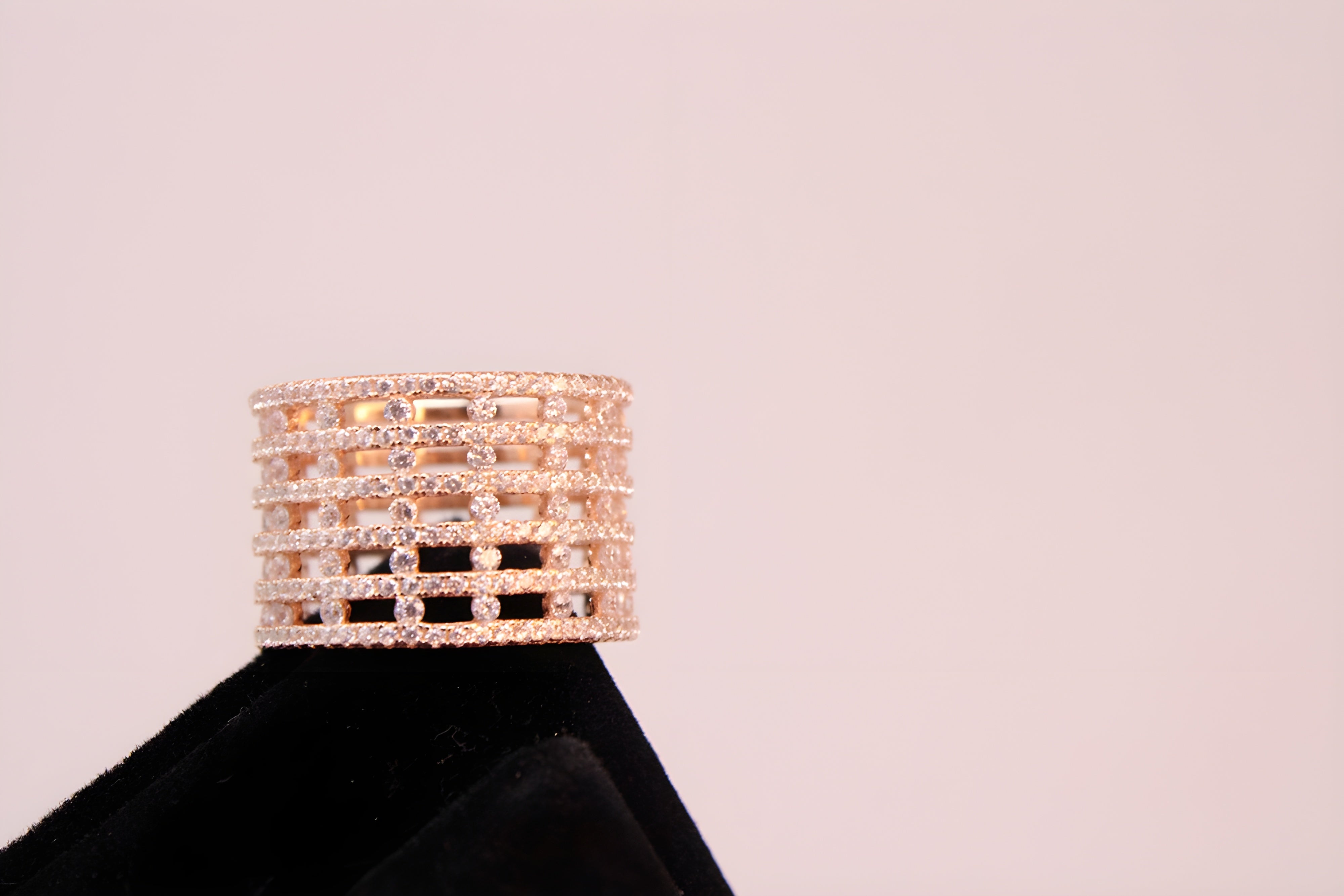 Gilded Glow Premium Crystal Ring