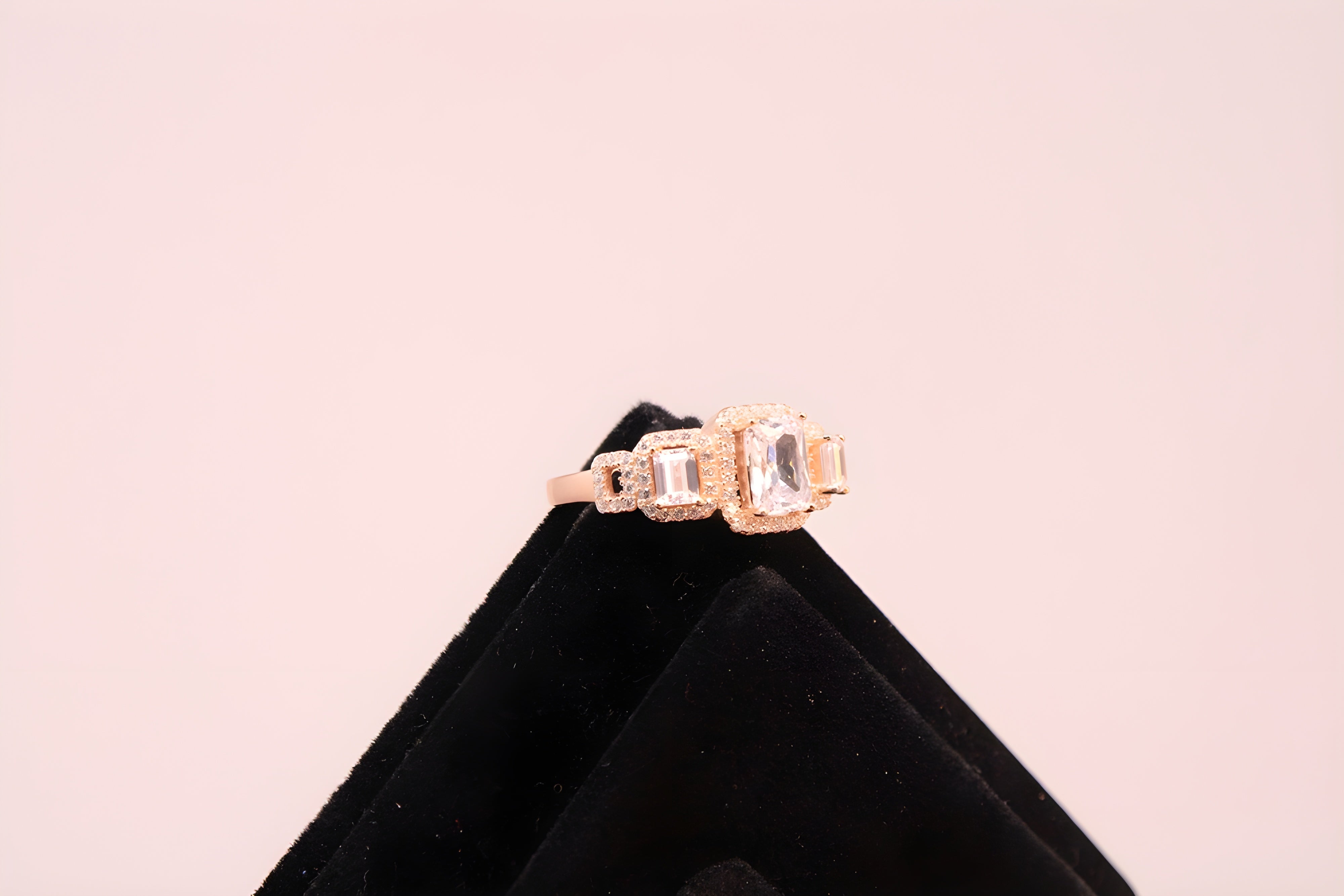 Radiant Golden Glow Swarovski Crystal Ring