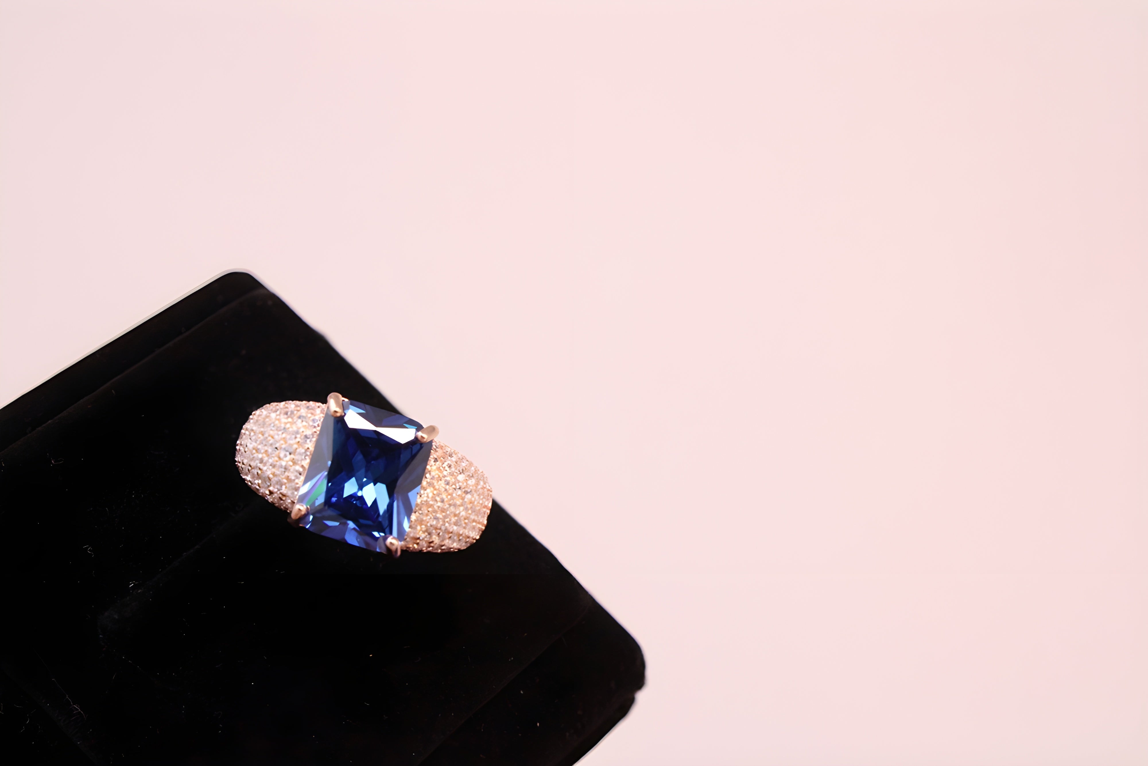 Radiant Aurum Prism Swarovski Crystal Ring