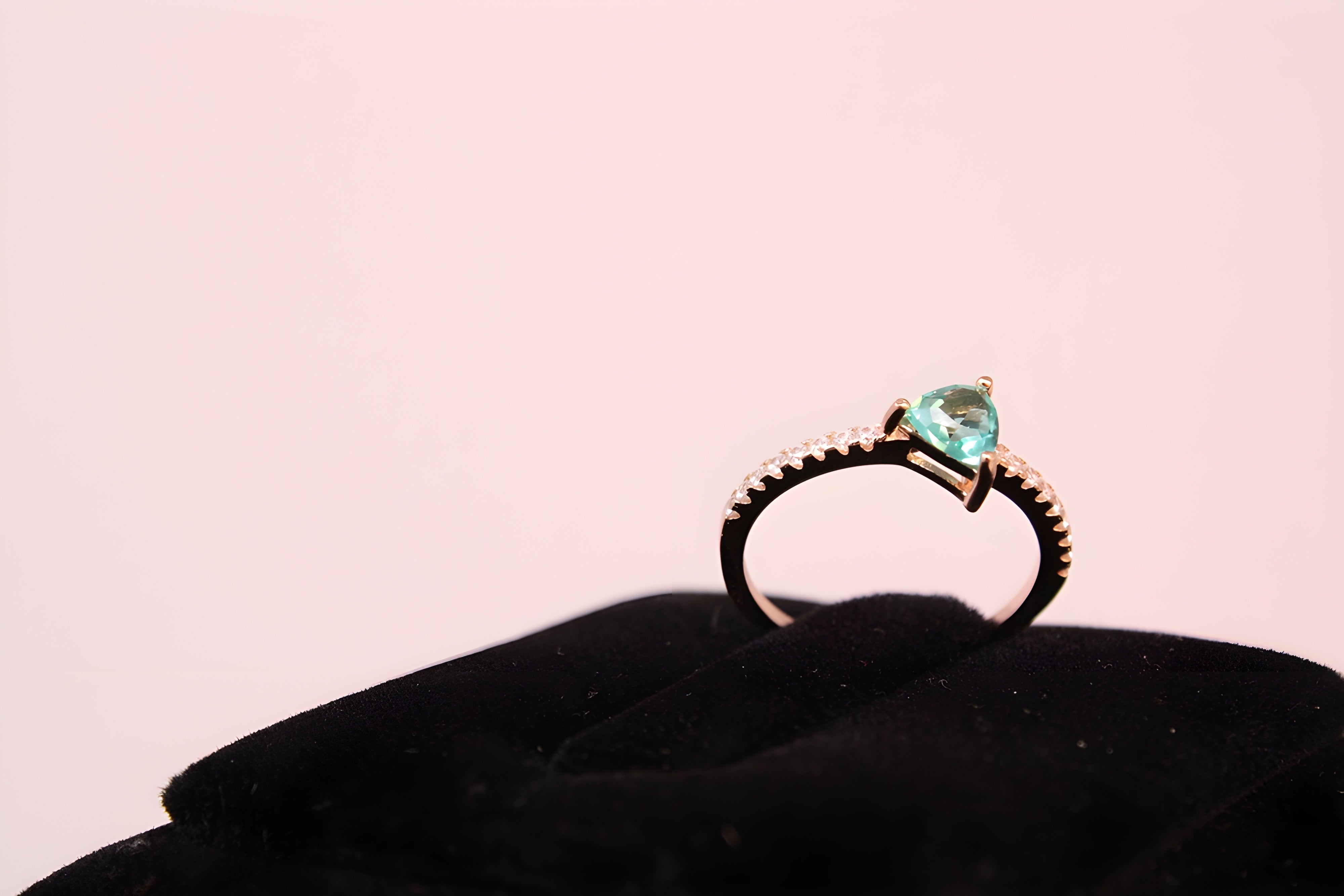 Copper Aurora Prism VeeLux Premium Crystal Ring