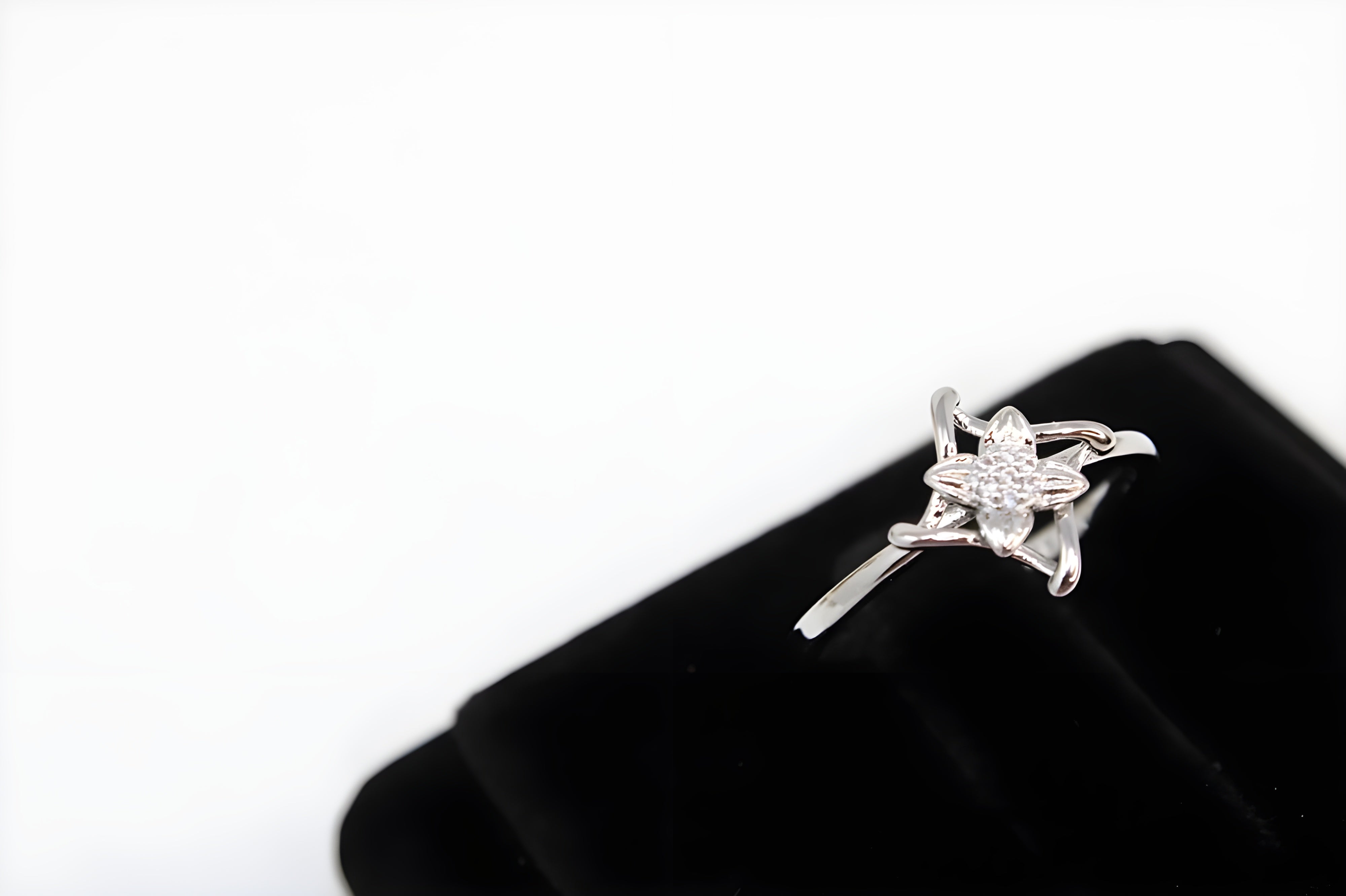 Celestial Star Crystal Silver Ring