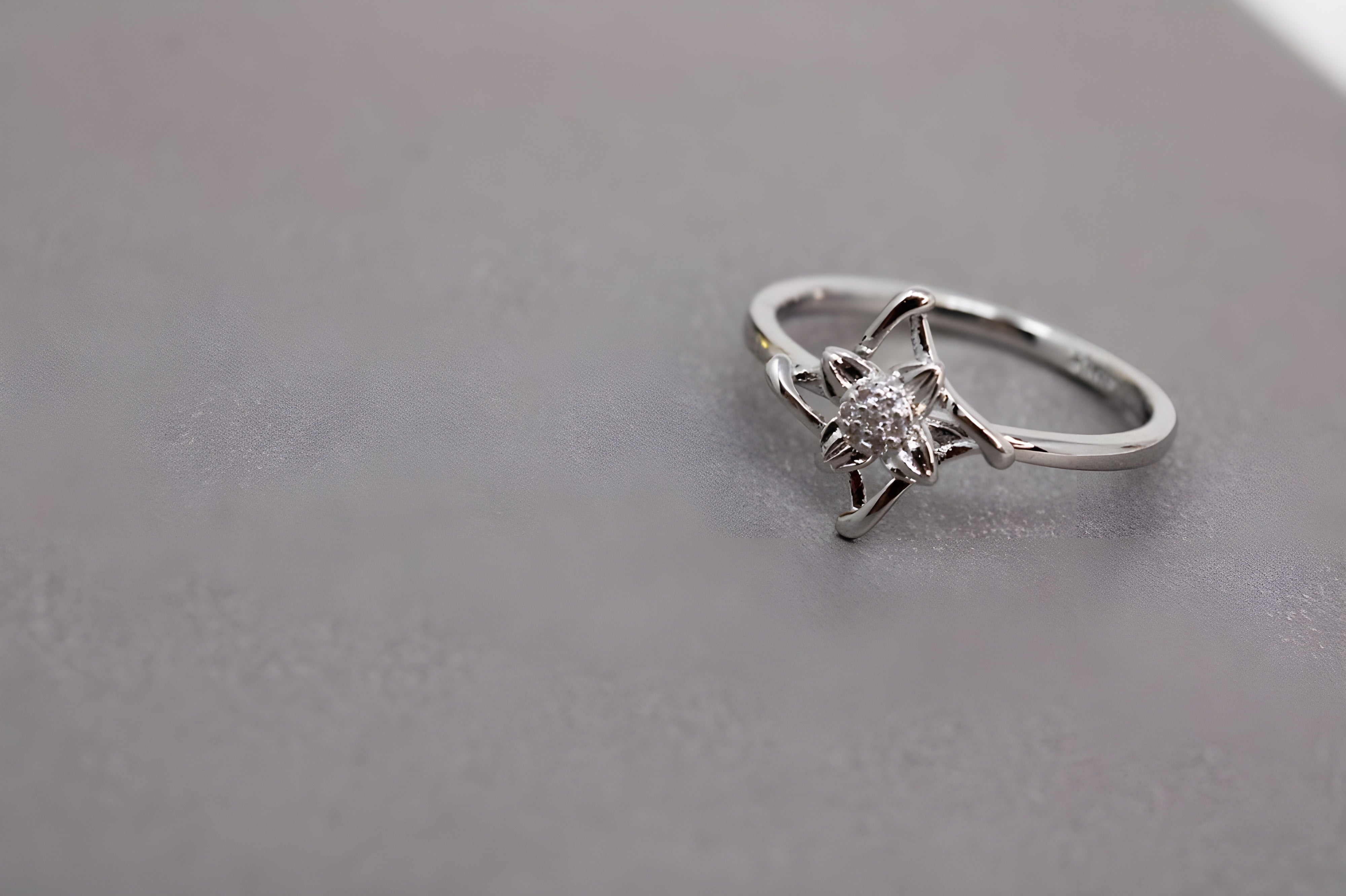 Celestial Star Crystal Silver Ring