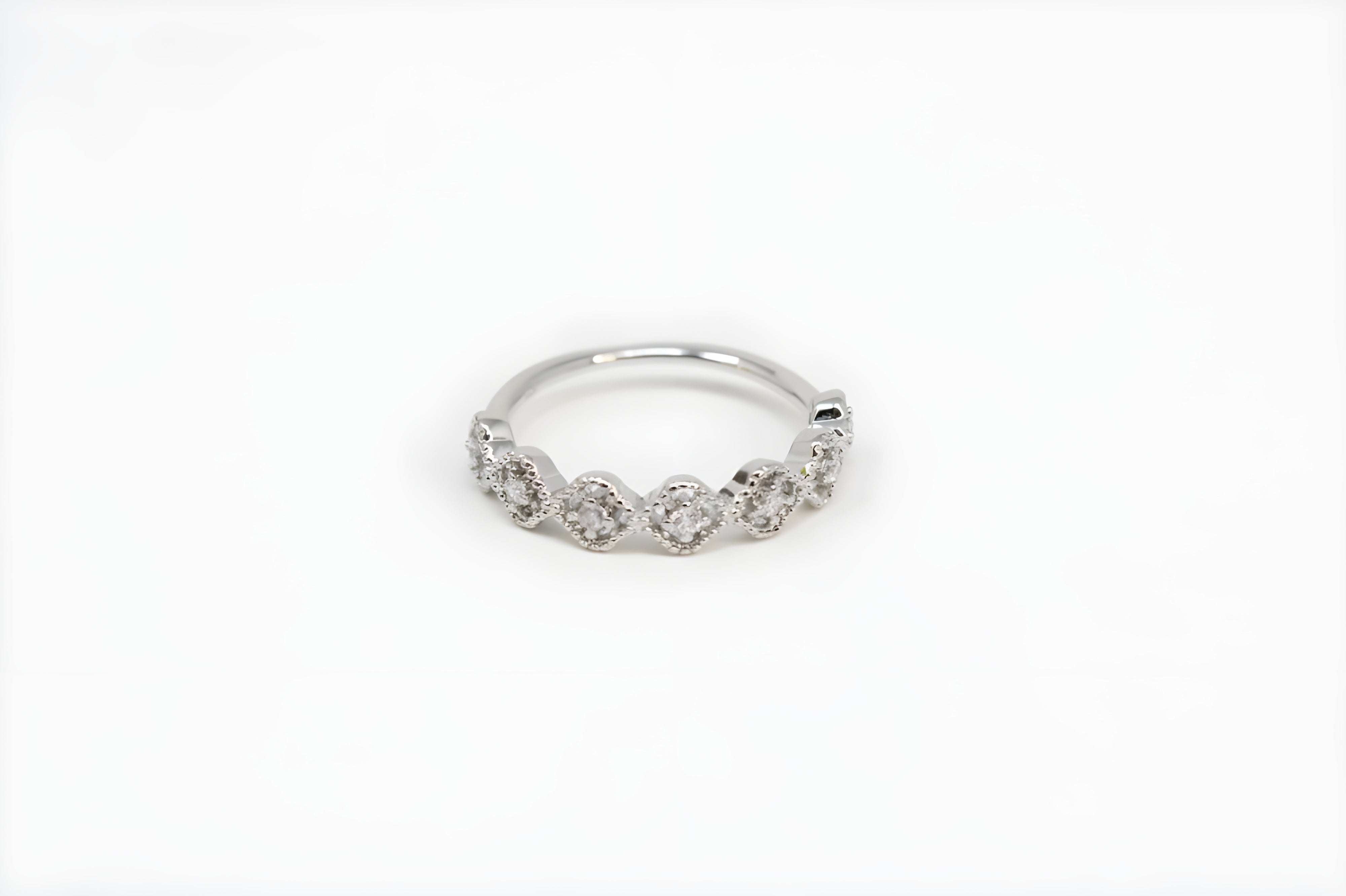 Sparkling Crystal Harmony Silver Ring