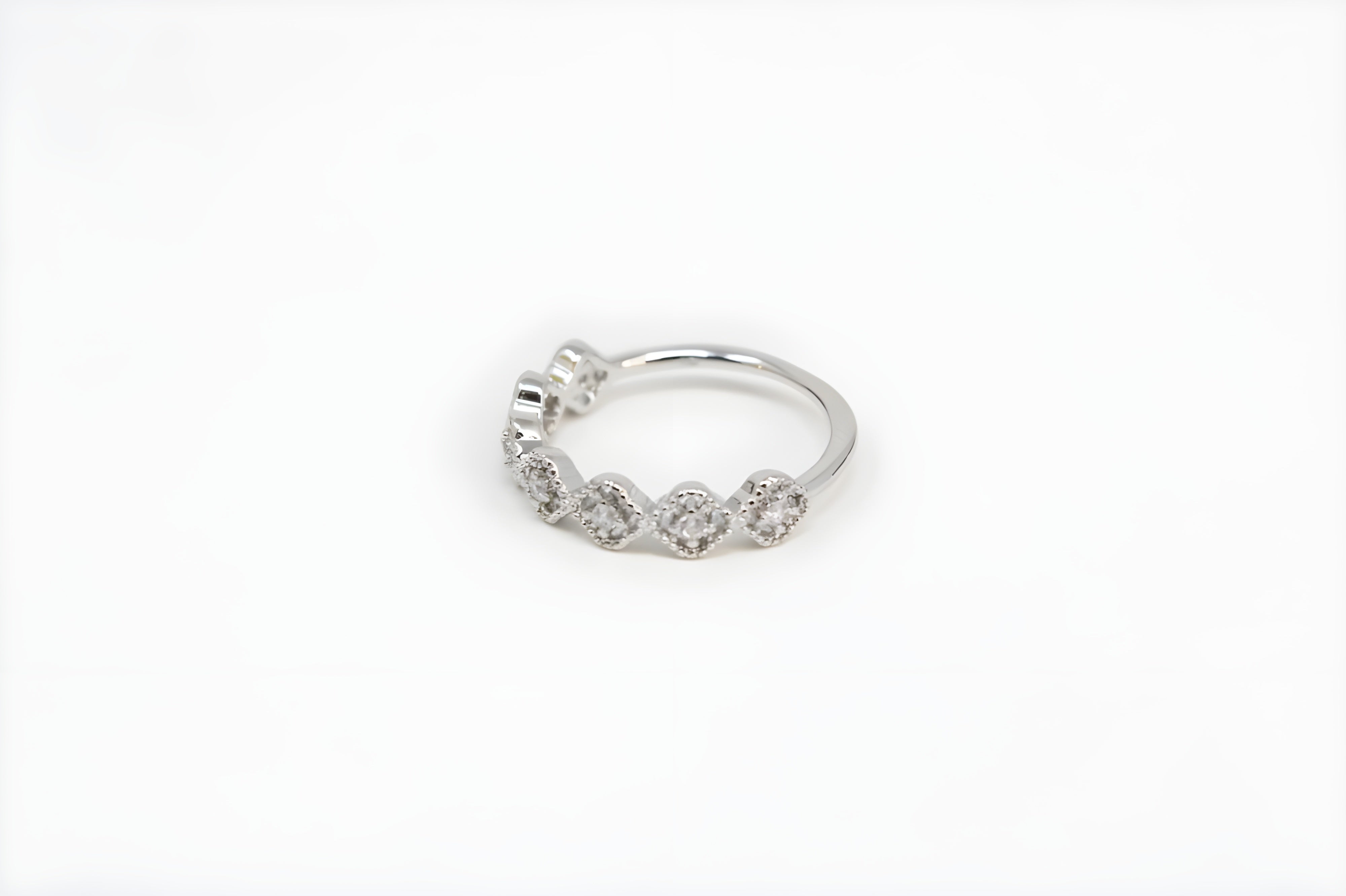 Sparkling Crystal Harmony Silver Ring