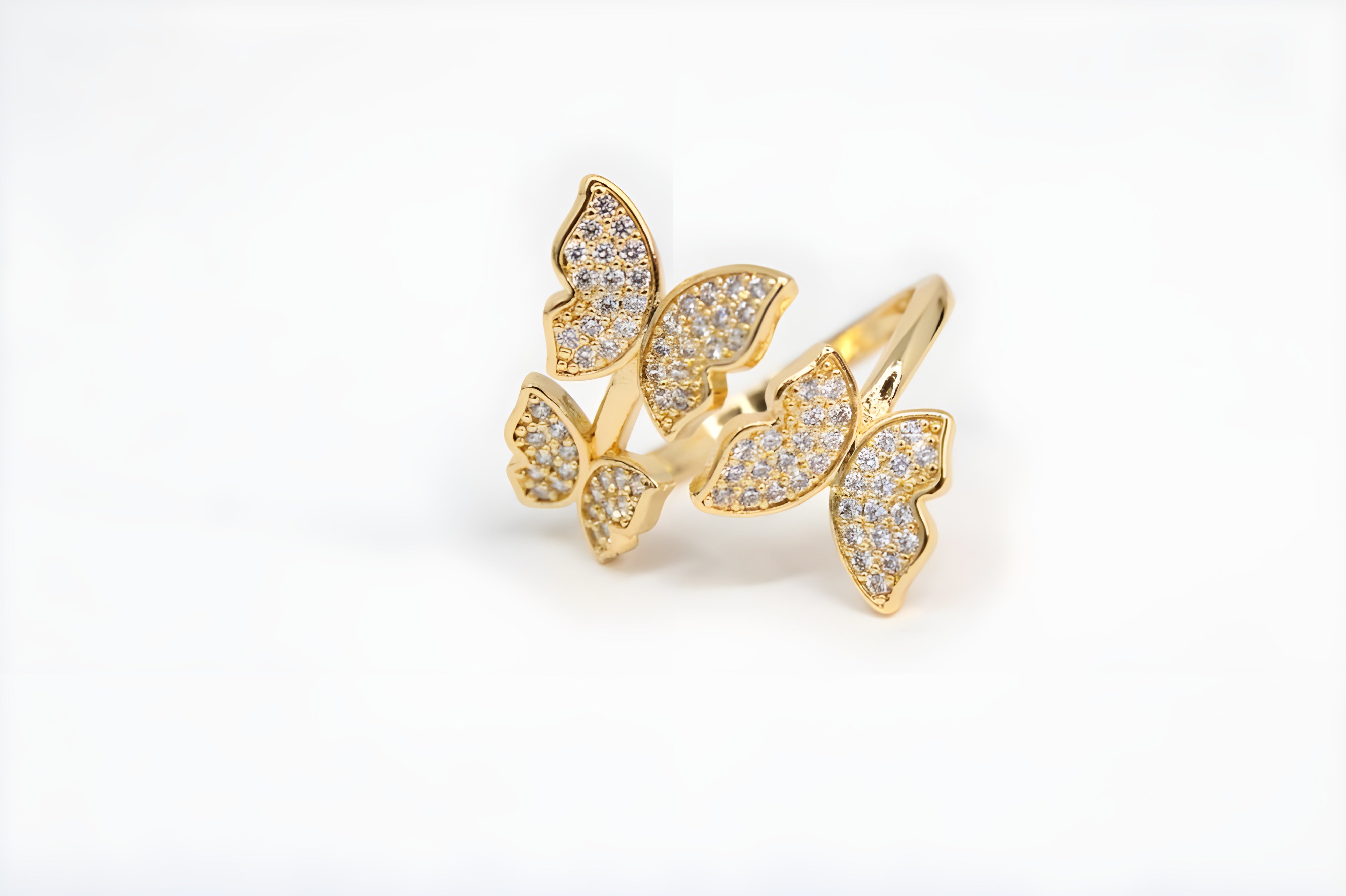 Enchanted Butterfly Dual-Tone Ring