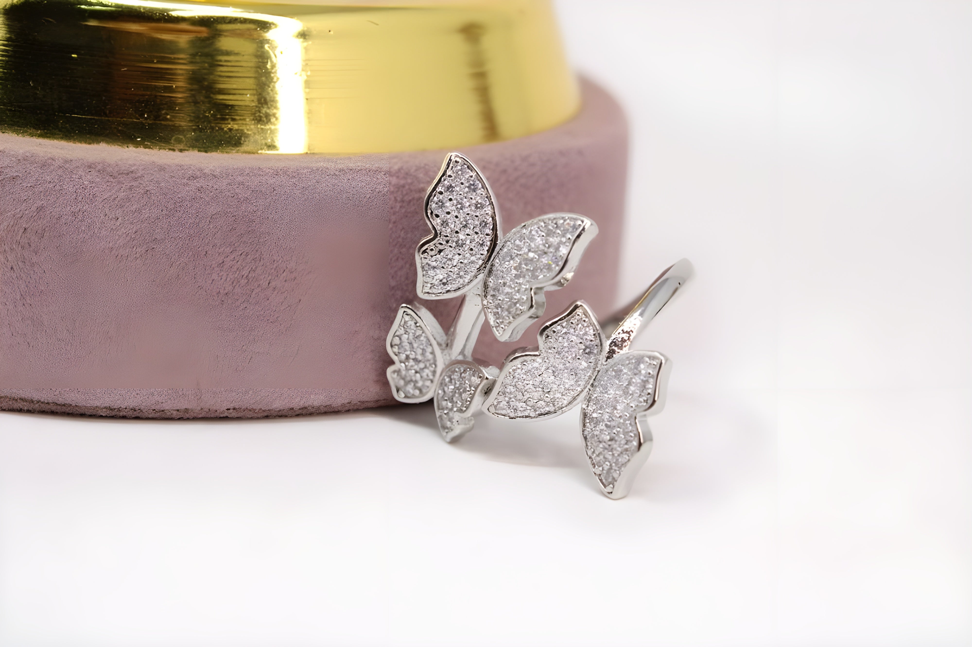 Enchanted Butterfly Dual-Tone Ring