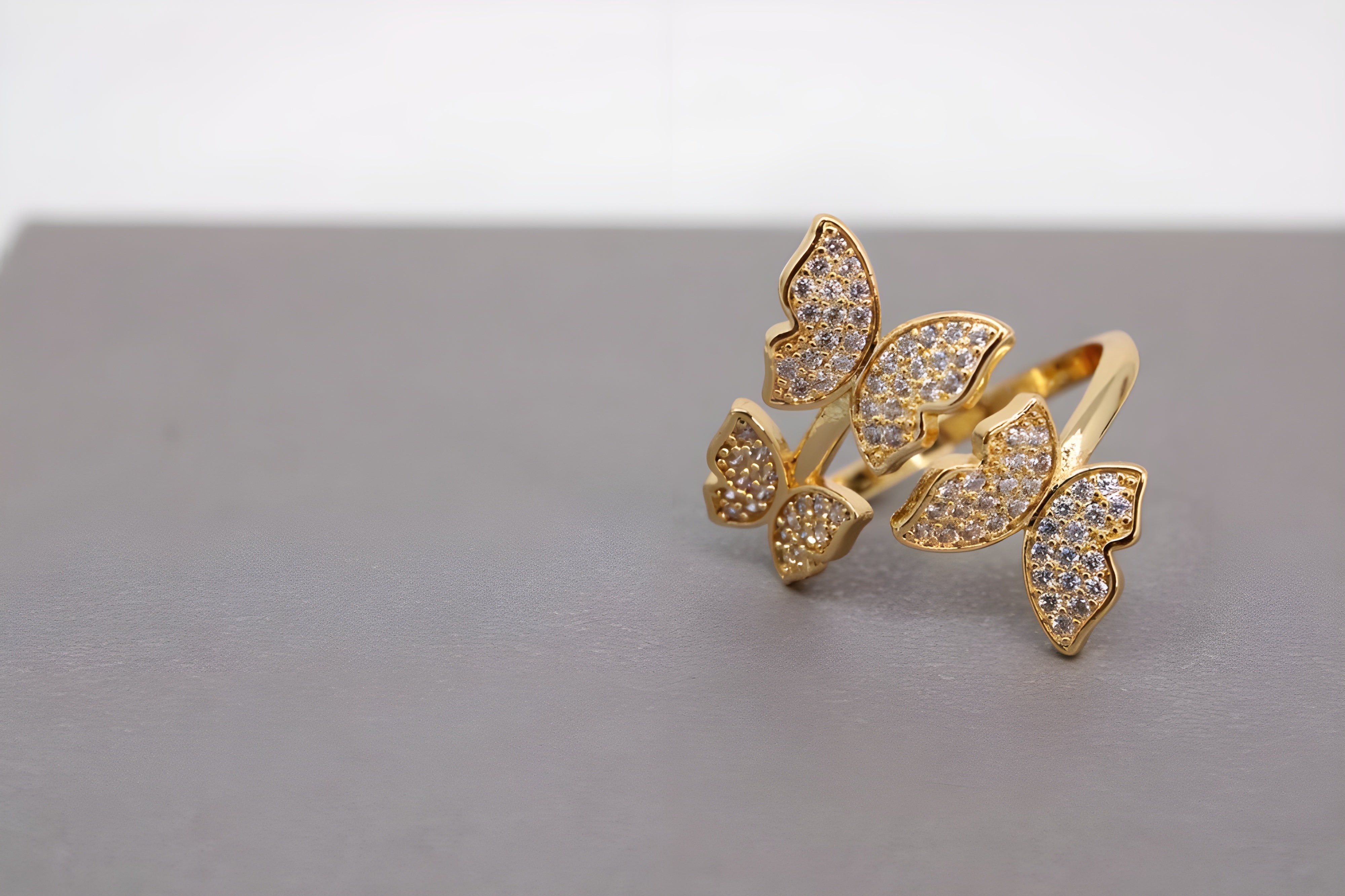 Enchanted Butterfly Dual-Tone Ring