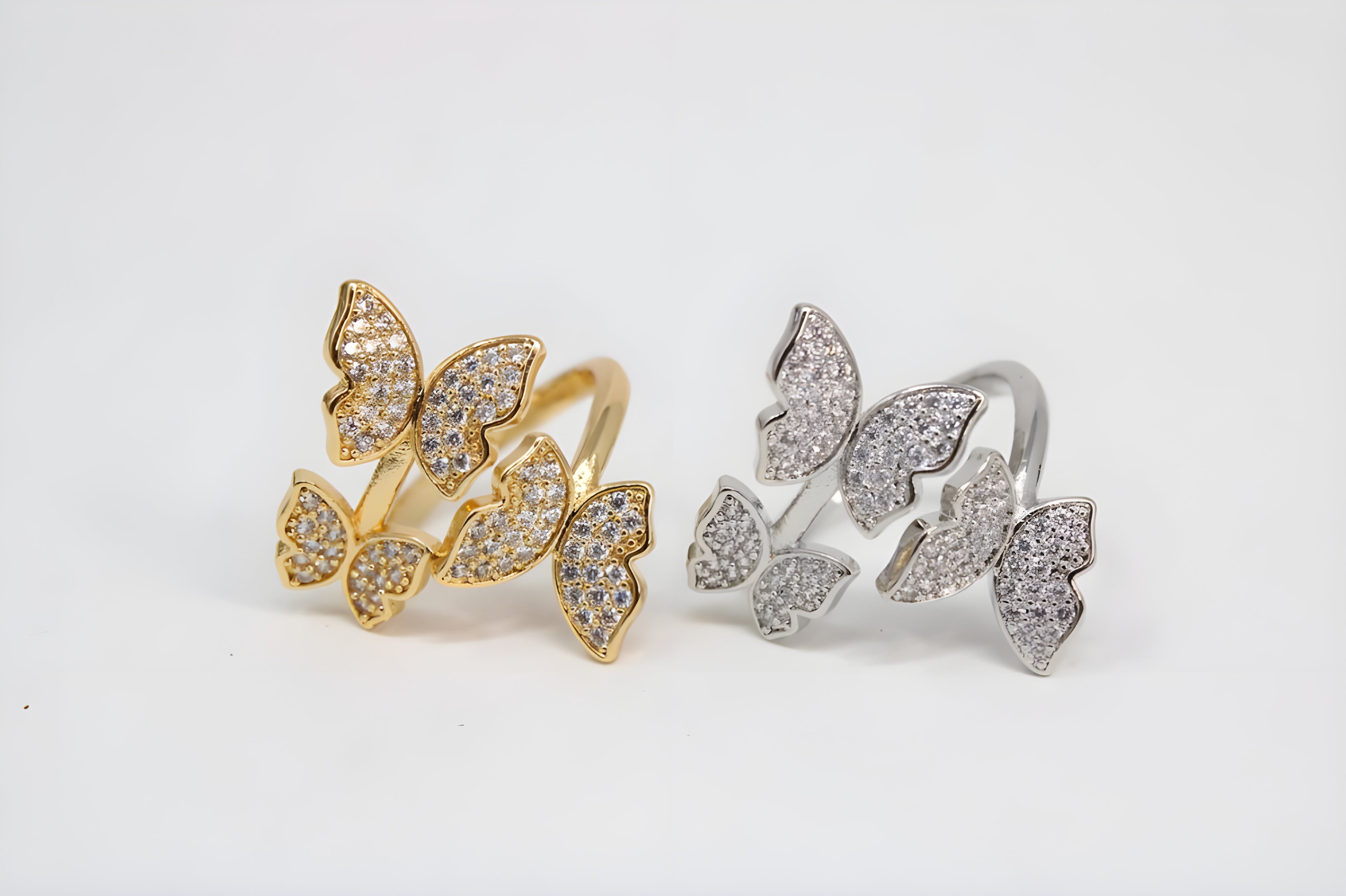 Enchanted Butterfly Dual-Tone Ring