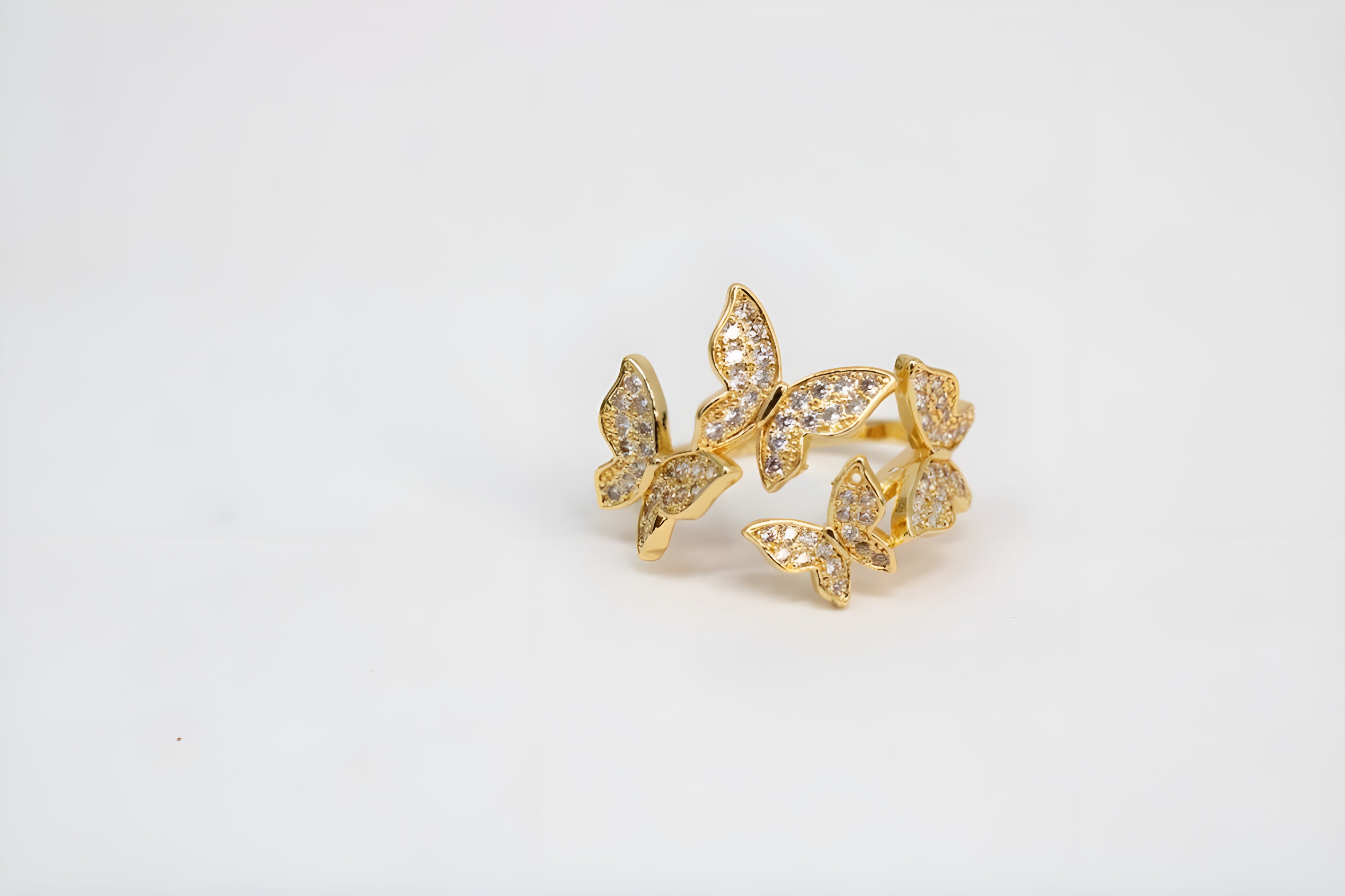 Golden Butterfly Bliss Ring