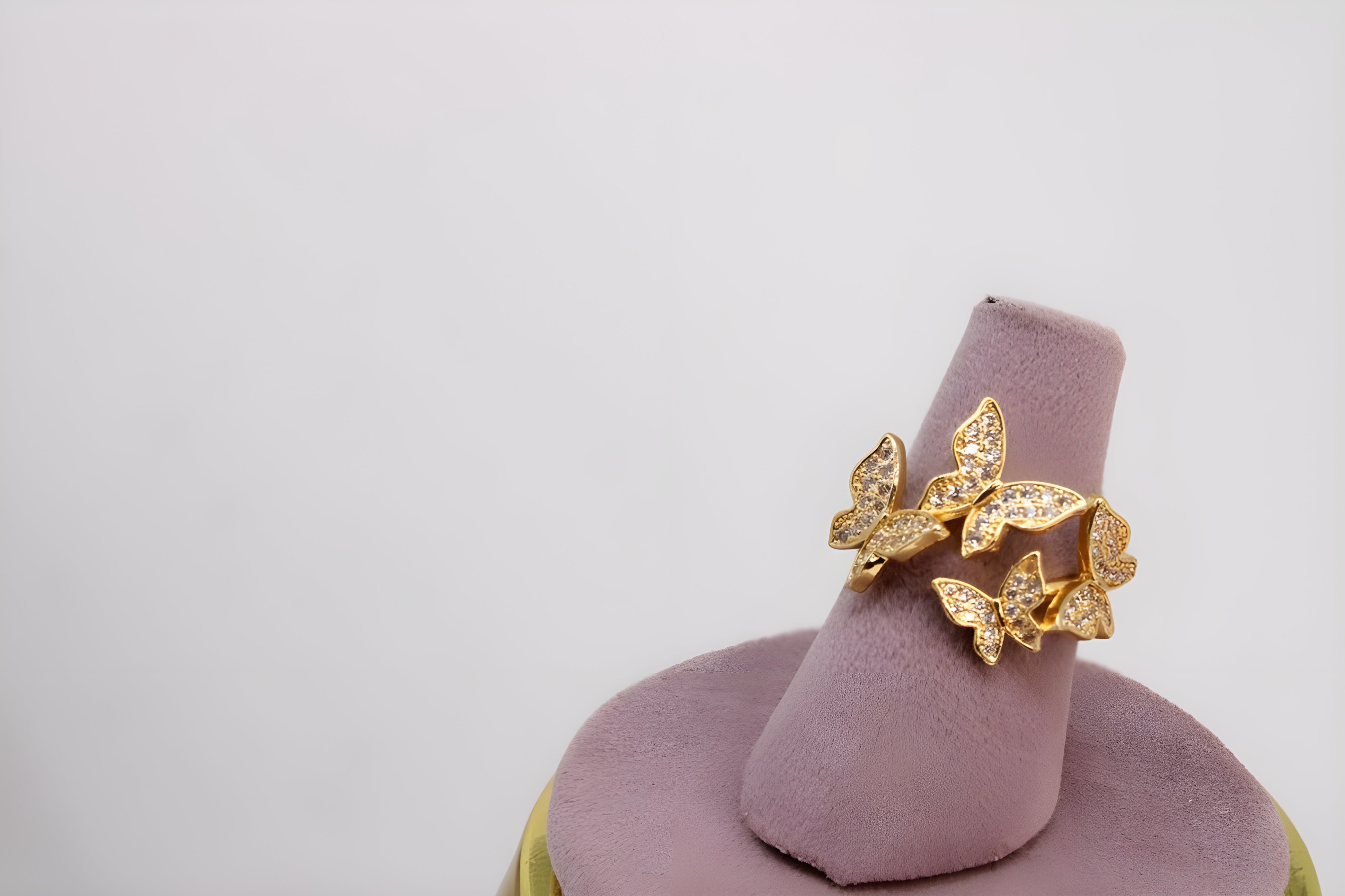 Golden Butterfly Bliss Ring