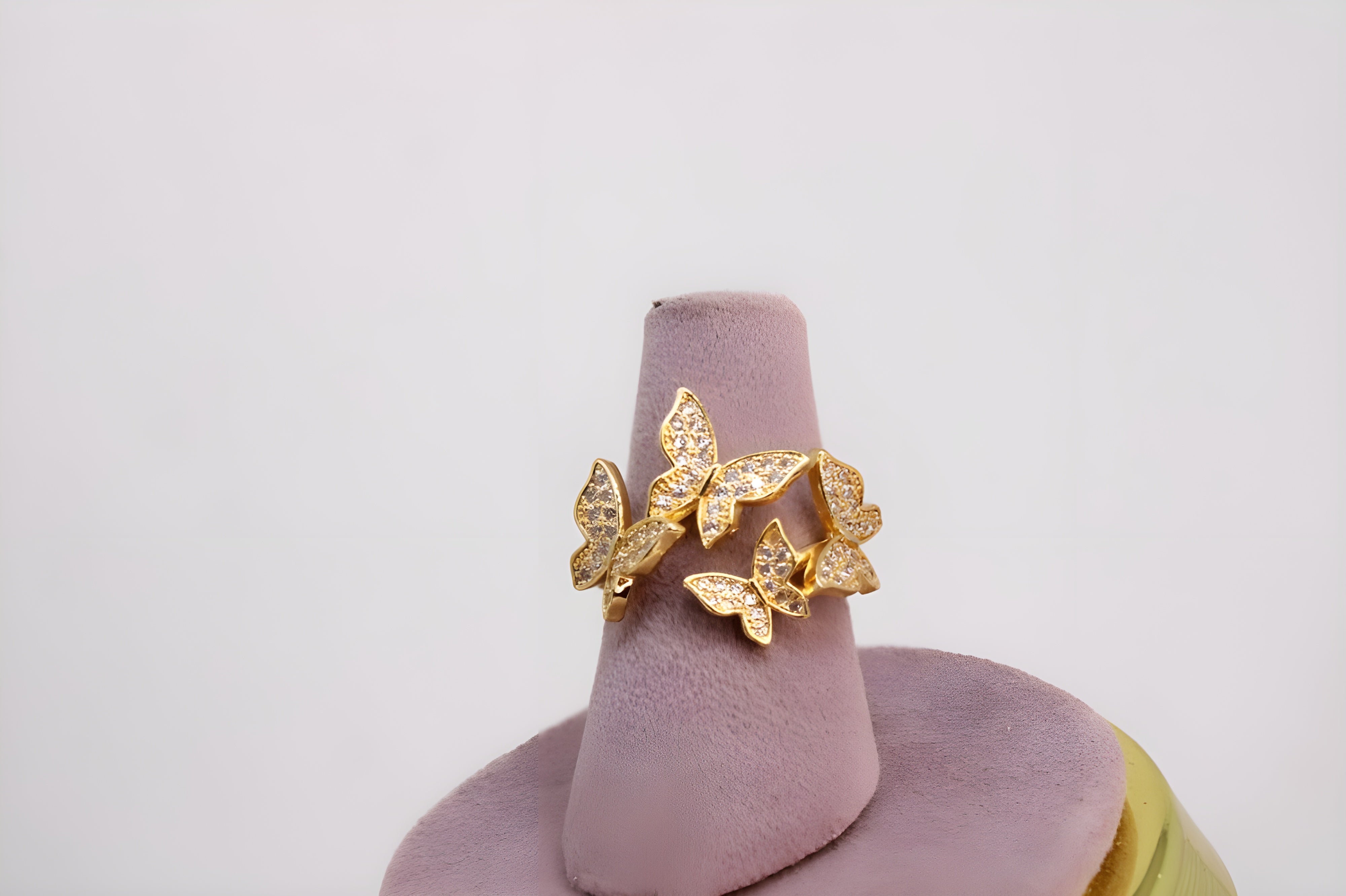 Golden Butterfly Bliss Ring