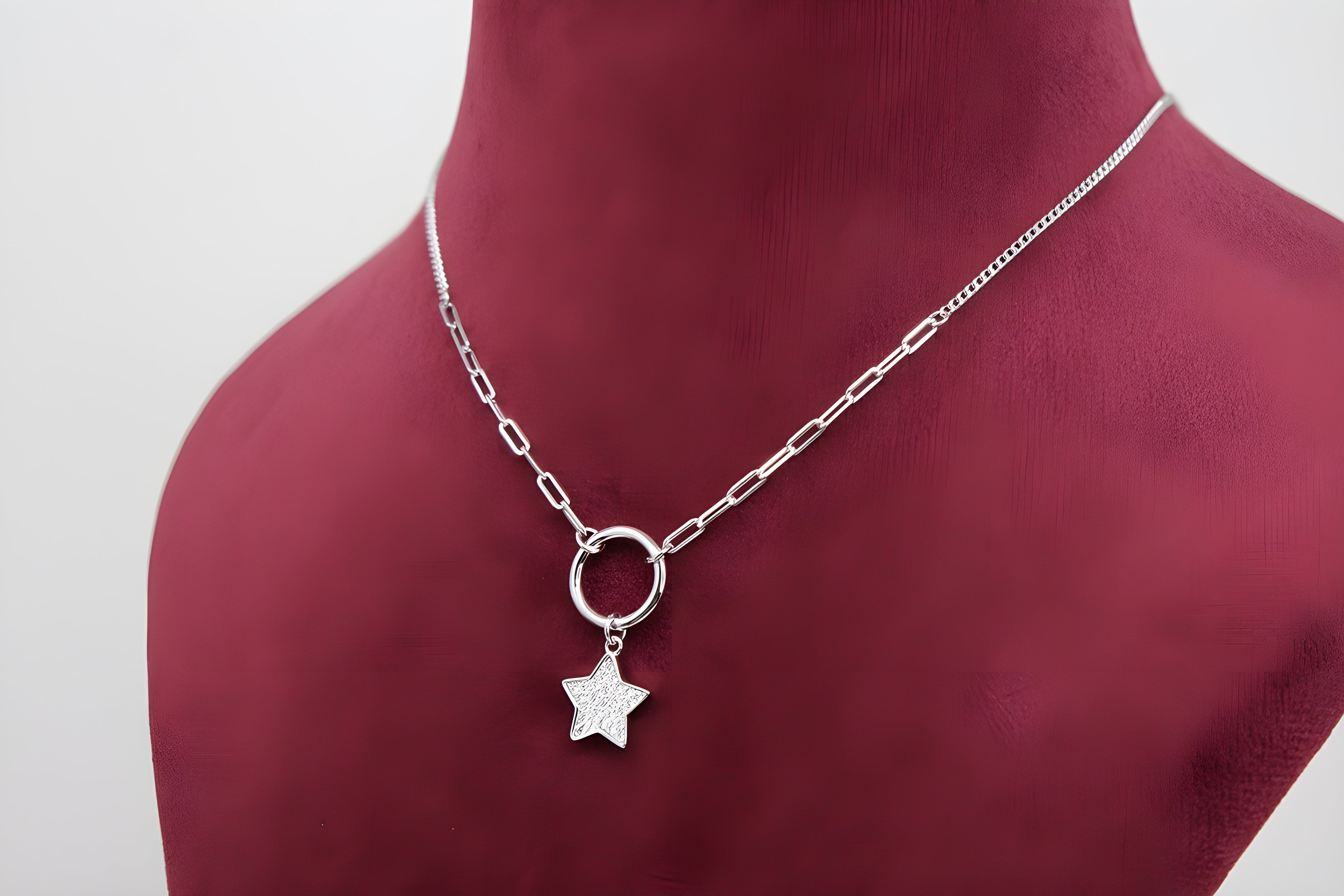 Sterling Silver Celestial Starry Pendant