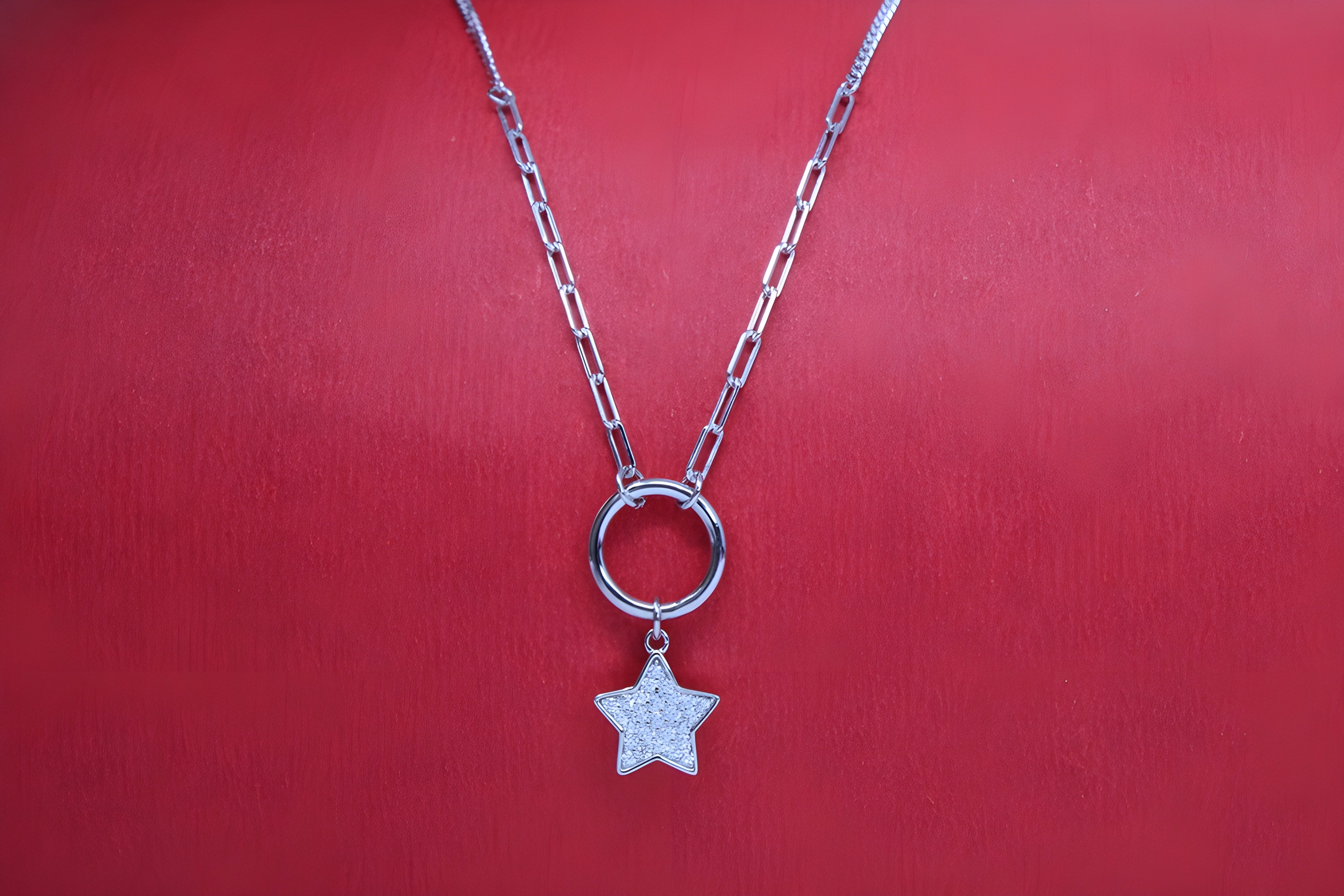 Sterling Silver Celestial Starry Pendant