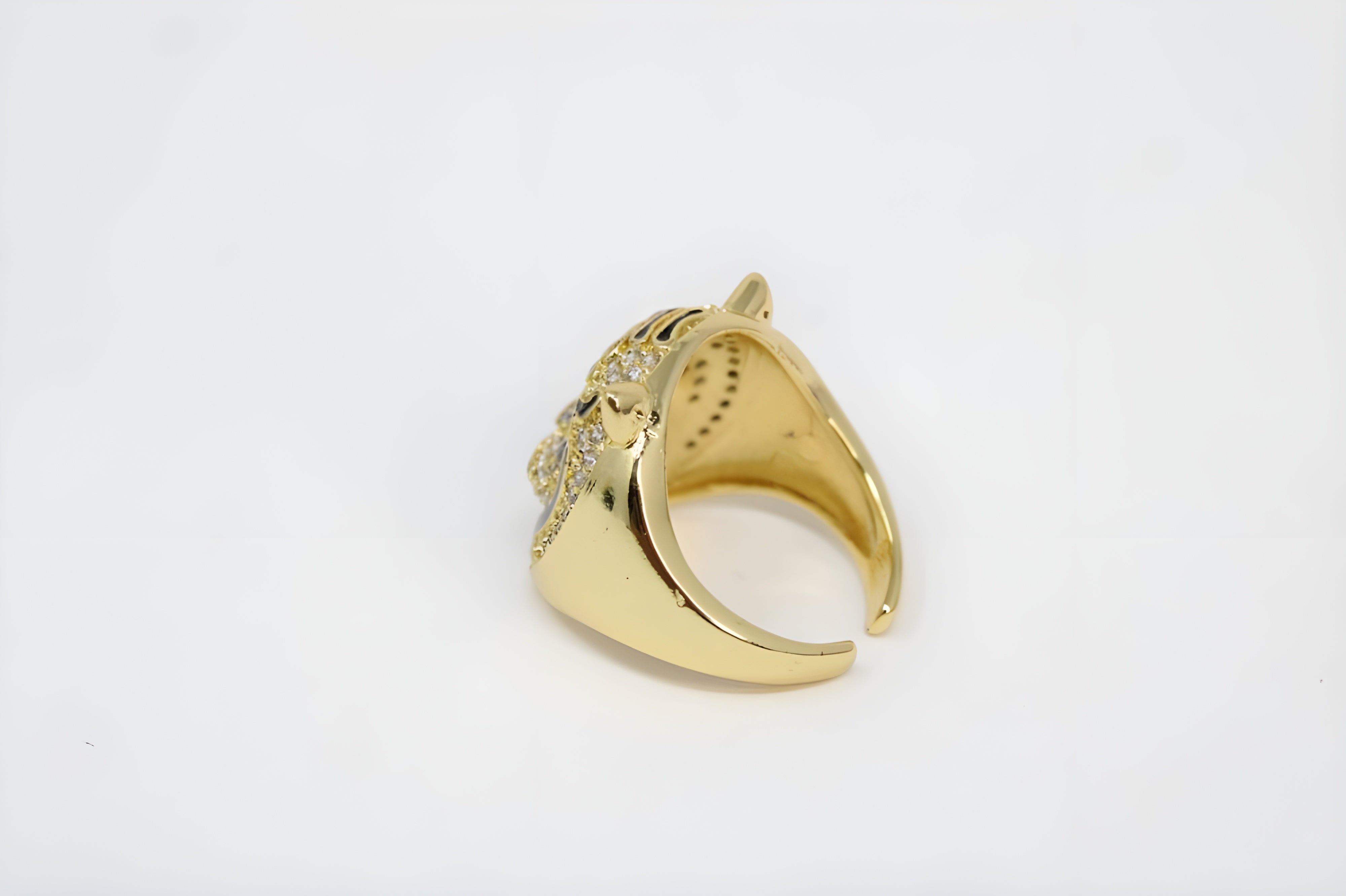 Golden Cat's Charm Ring