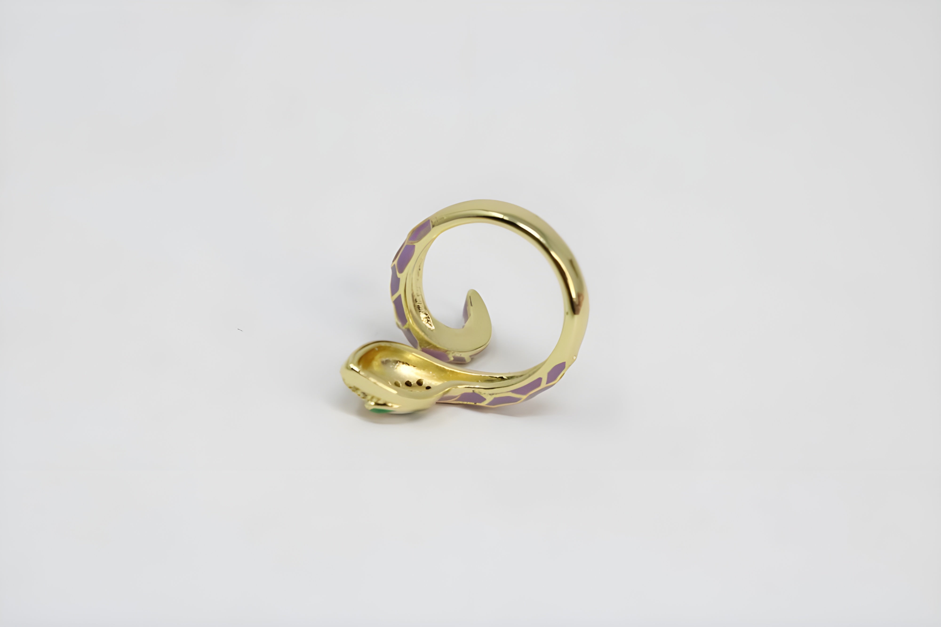 Multicolor Serpent Crystal Ring