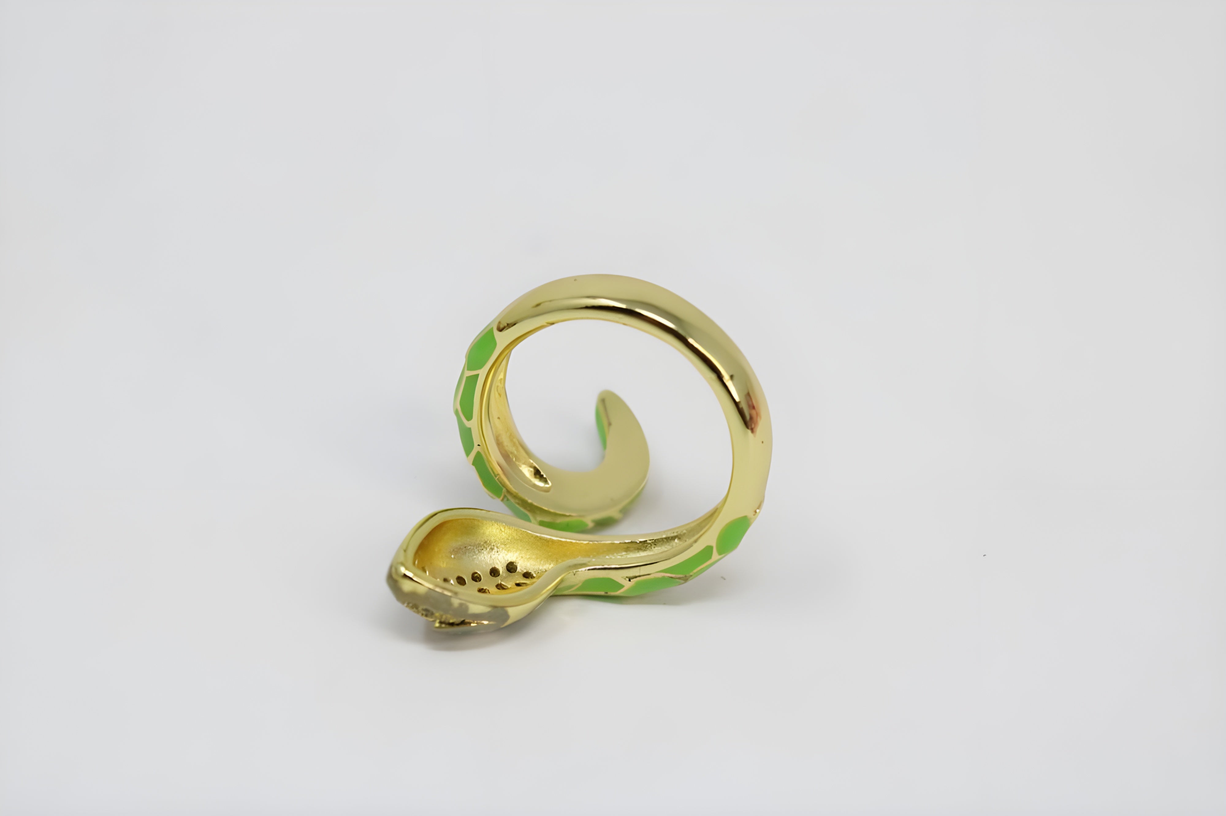 Multicolor Serpent Crystal Ring