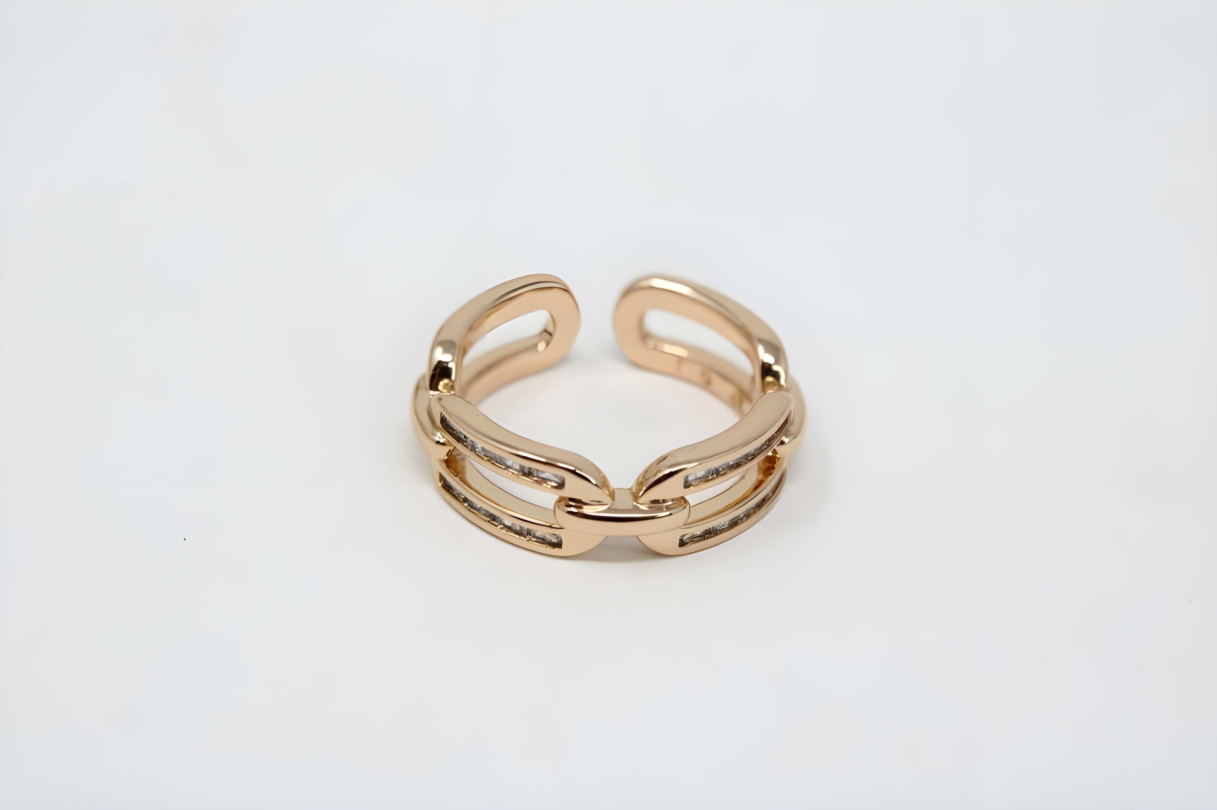 Golden Linked Elegance Ring