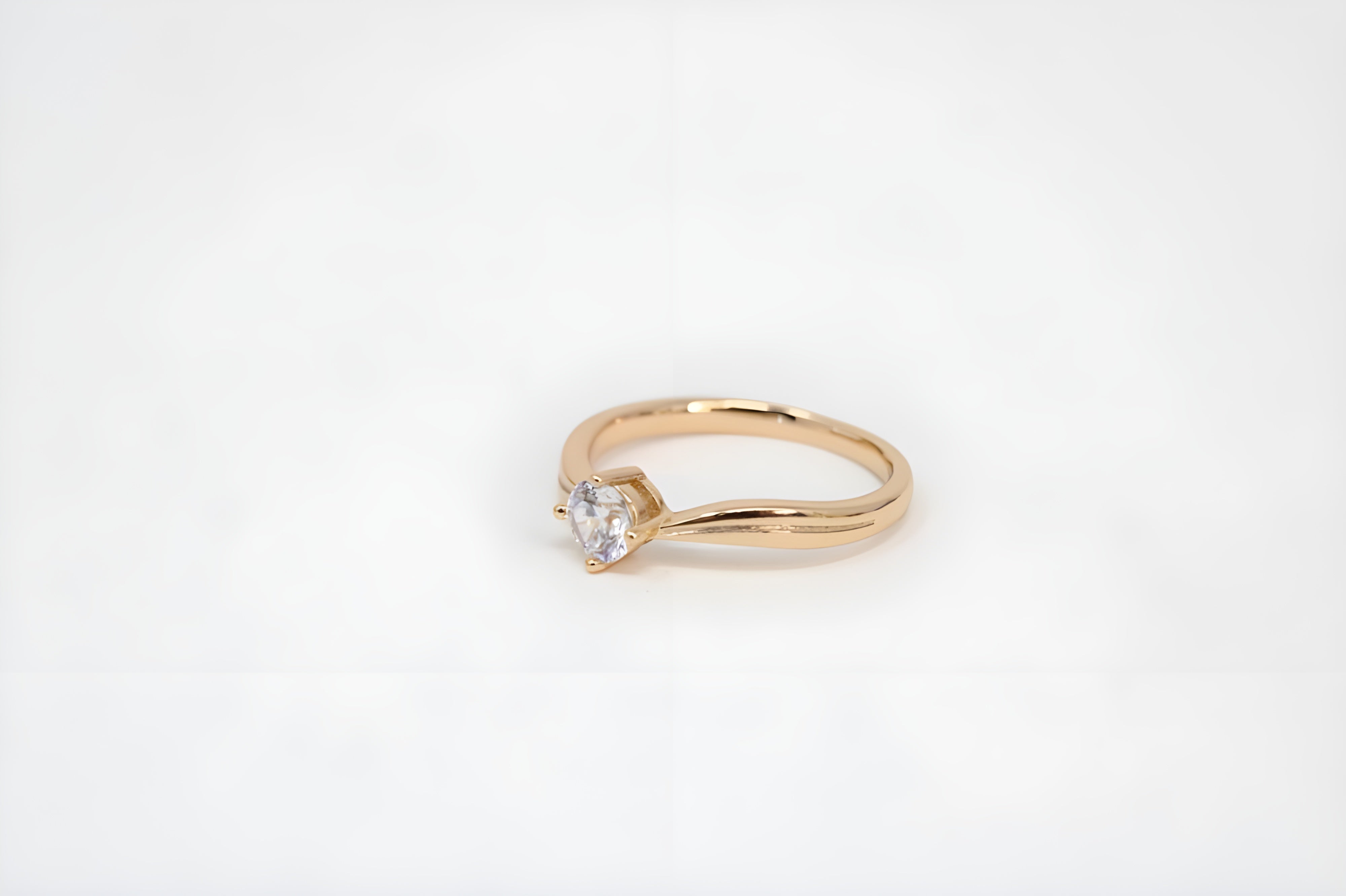 Golden Crystal Luxe Ring