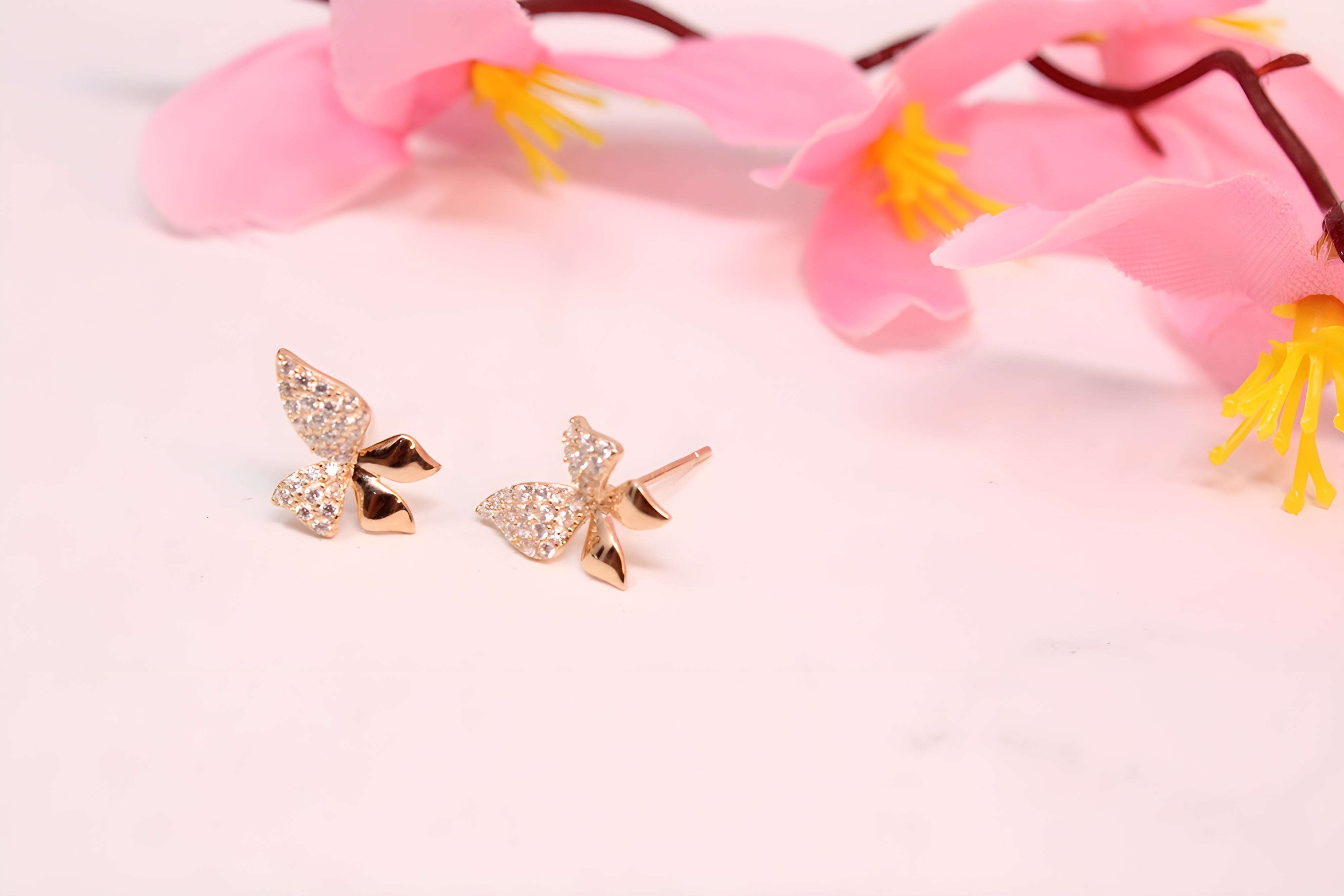 Whimsical Wings Sterling Silver Butterfly Earrings