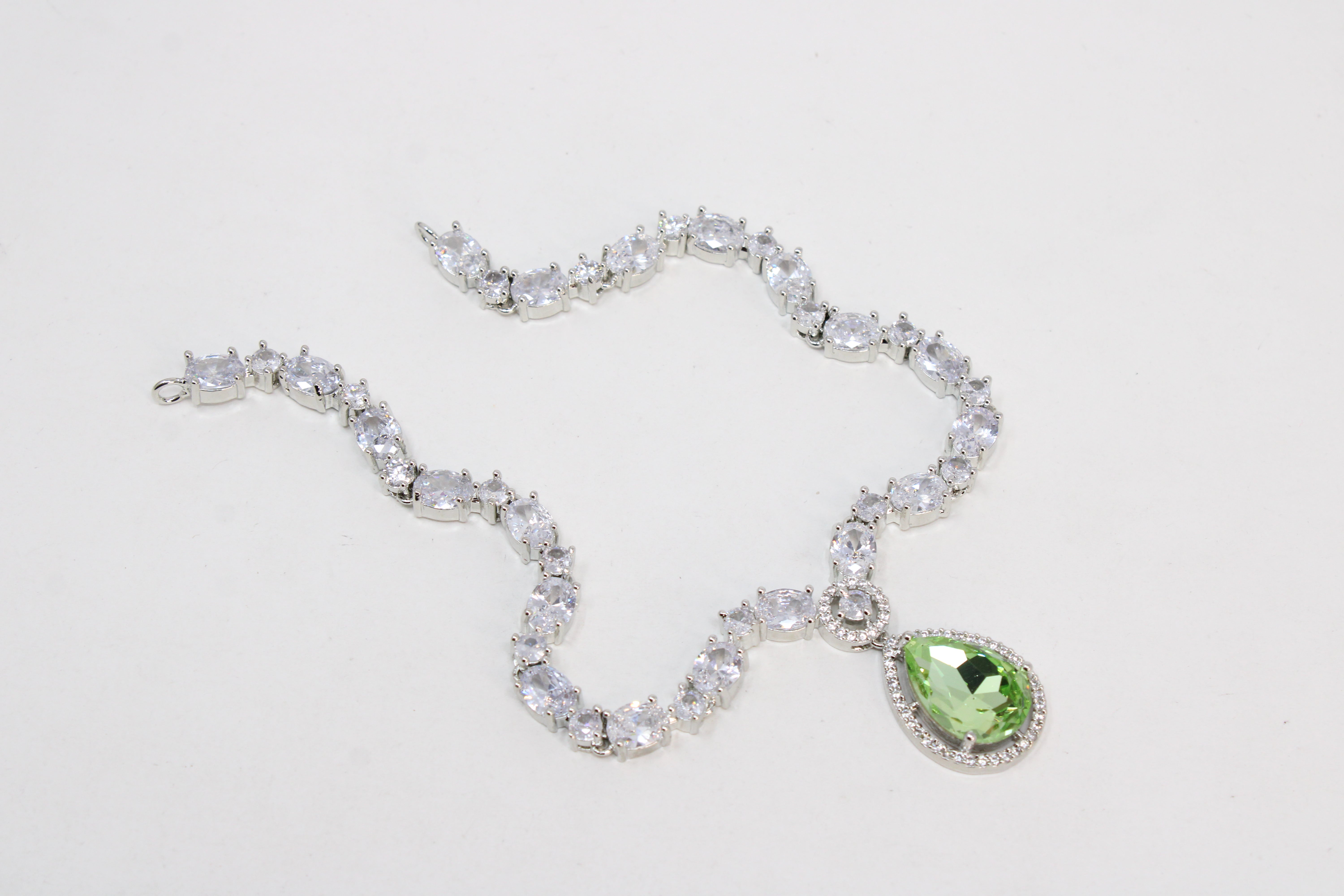 Sparkling Drop Crystal Necklace Set