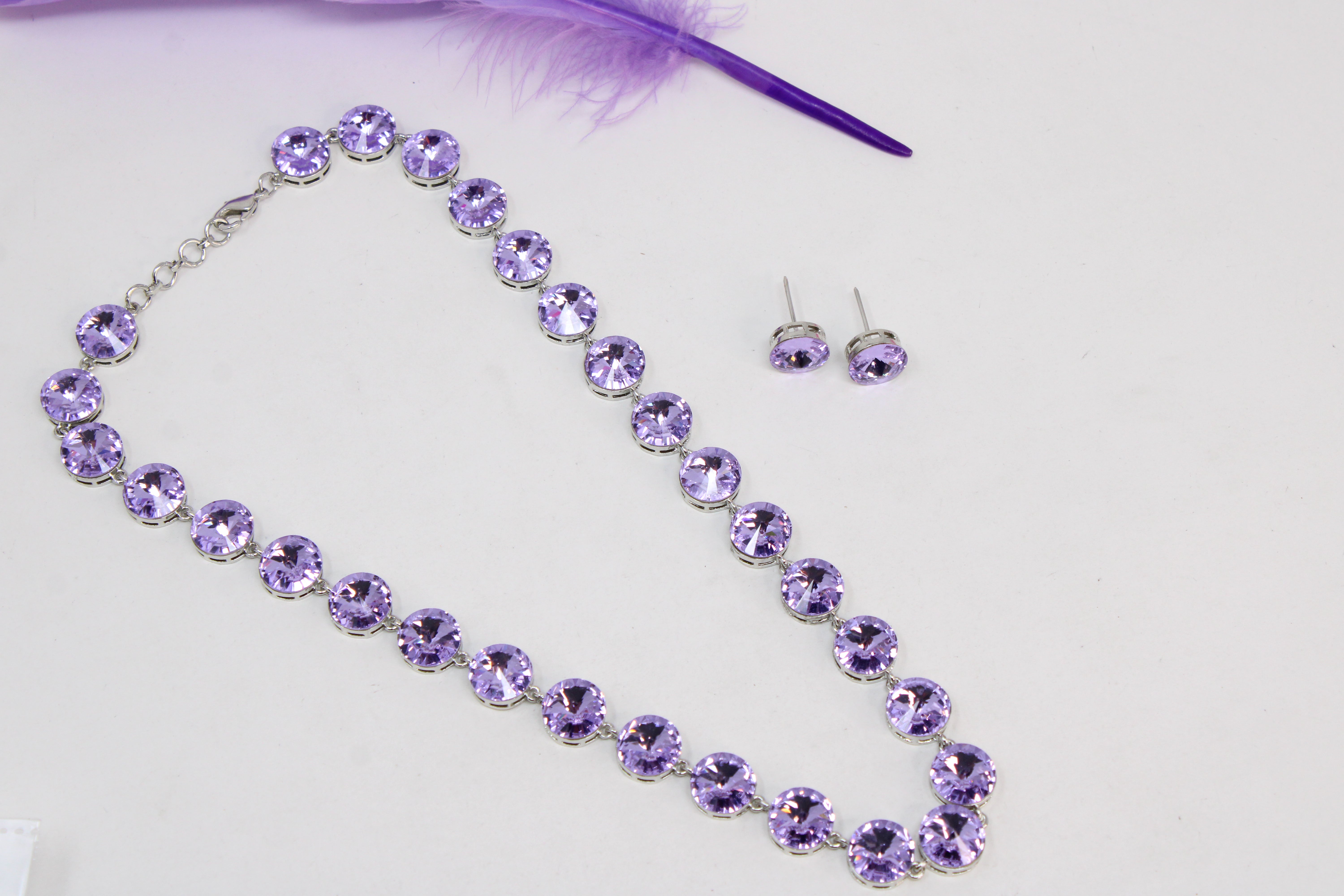 Royal Sparkle Crystal Necklace Set